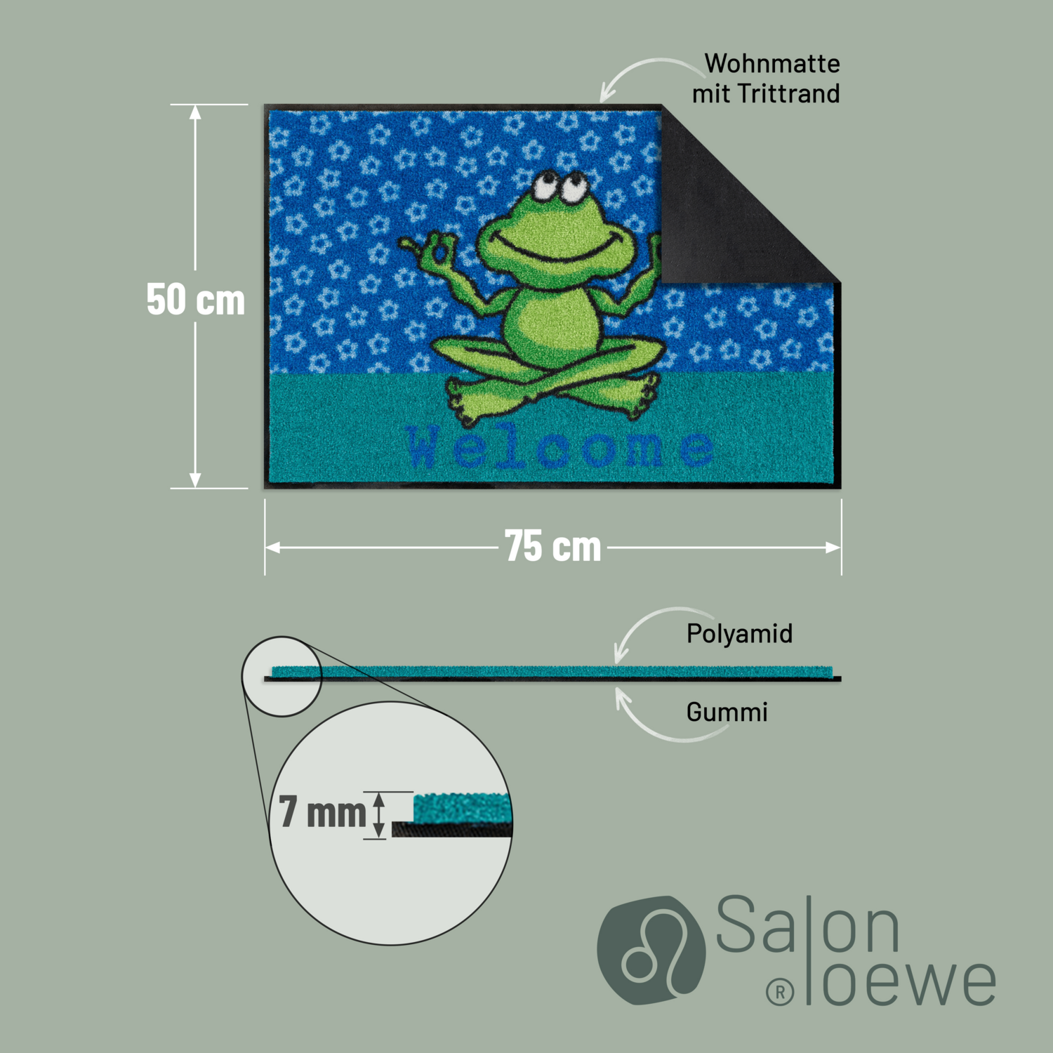 salonloewe-yoga-frosch-eingangsmatte-50-x-75-cm-lustige-fu-matte-mit-frosch-moti image 4