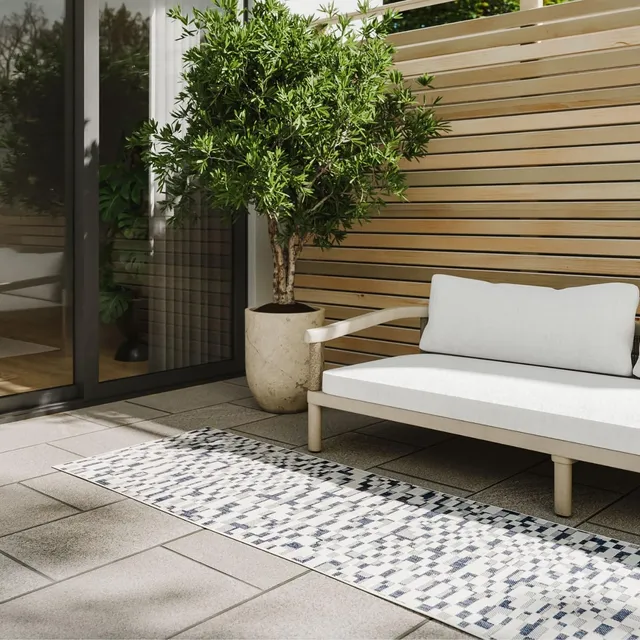 benuta-basic-kaleo-in-outdoor-teppich-70x200-cm-blau-wei-geometrisch image 1