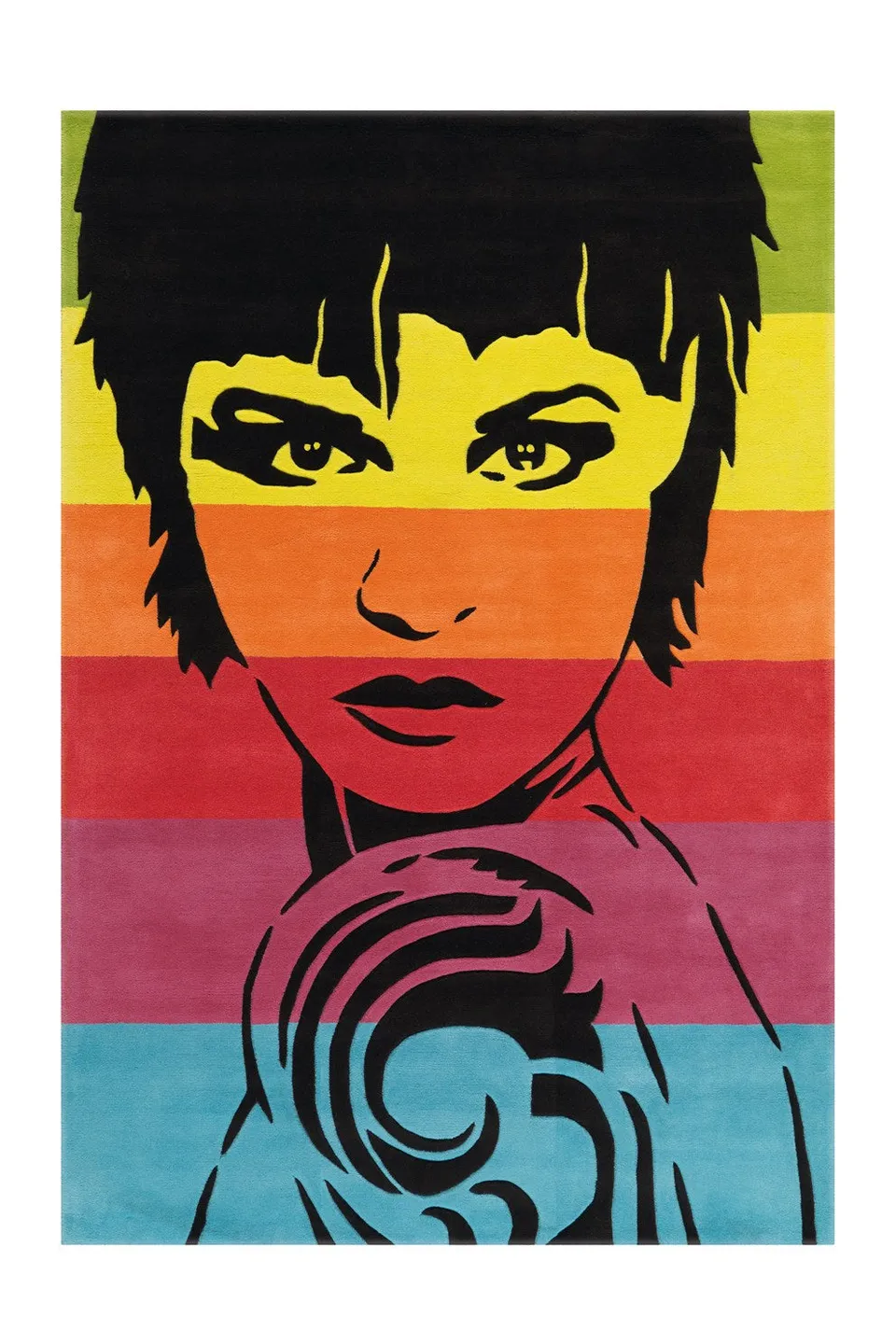 kayoom-joy-4019-bunter-motivteppich-acryl-pflegeleicht-modernes-design image 1