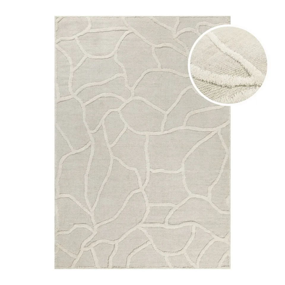 weconhome-hamptons-twentysix-kurzflor-teppich-creme-wei image 1