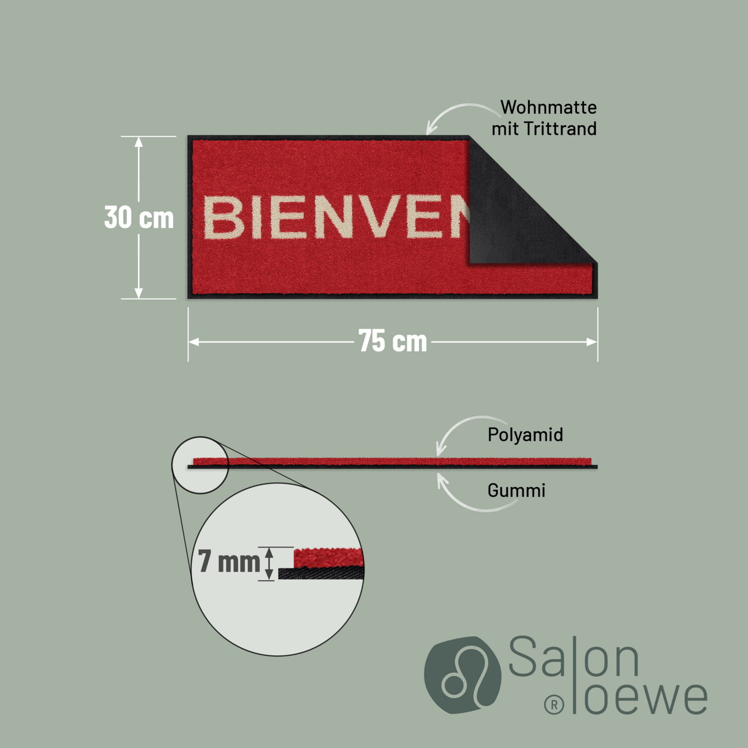 salonloewe-just-bienvenue-minimatte-30-x-75-cm-waschbare-fu-matte-mit-gummir-cke image 4