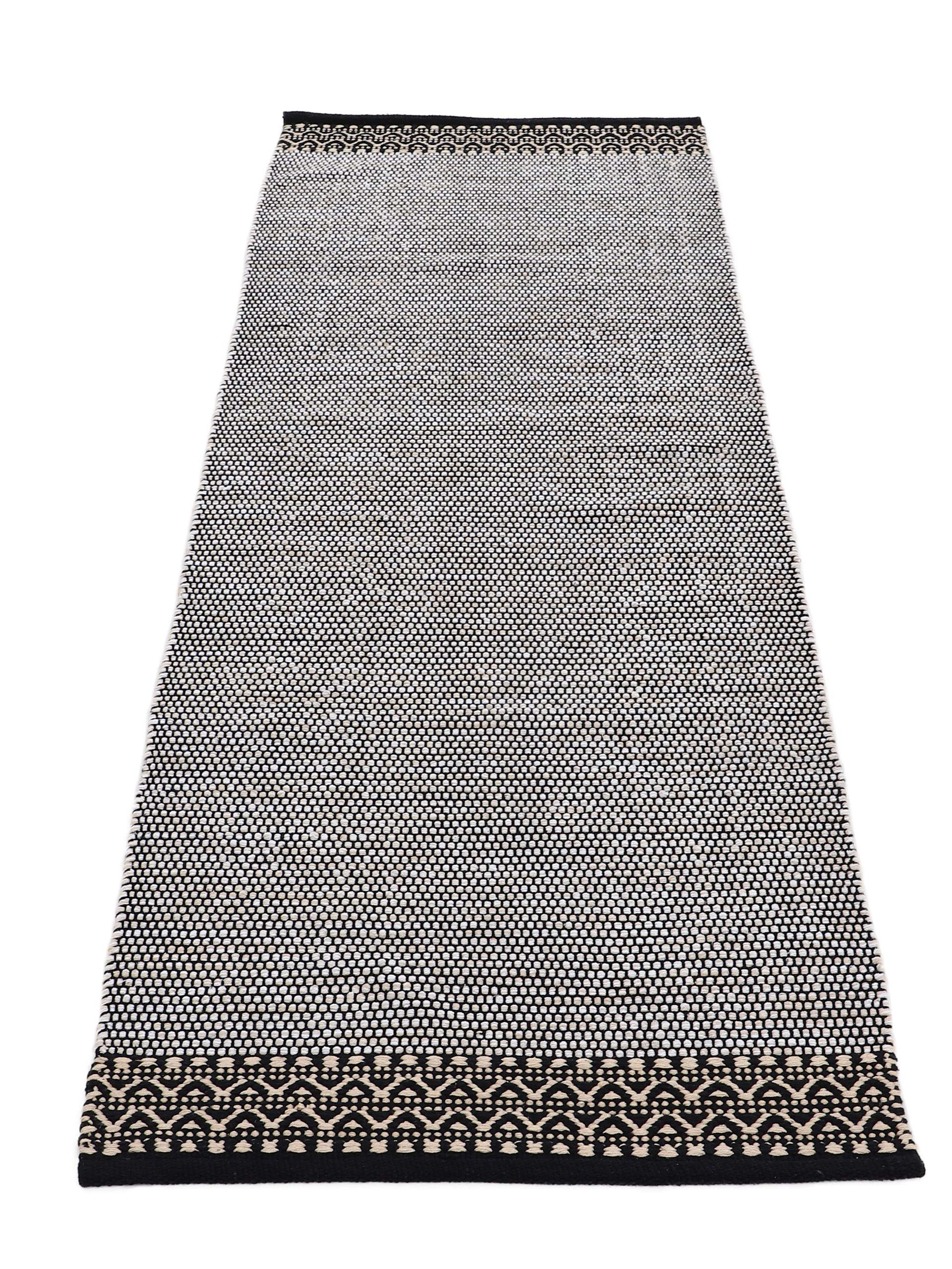 carpetfine-baumwollteppich-kelim-mia-l-ufer-beige-75x200-cm image 4