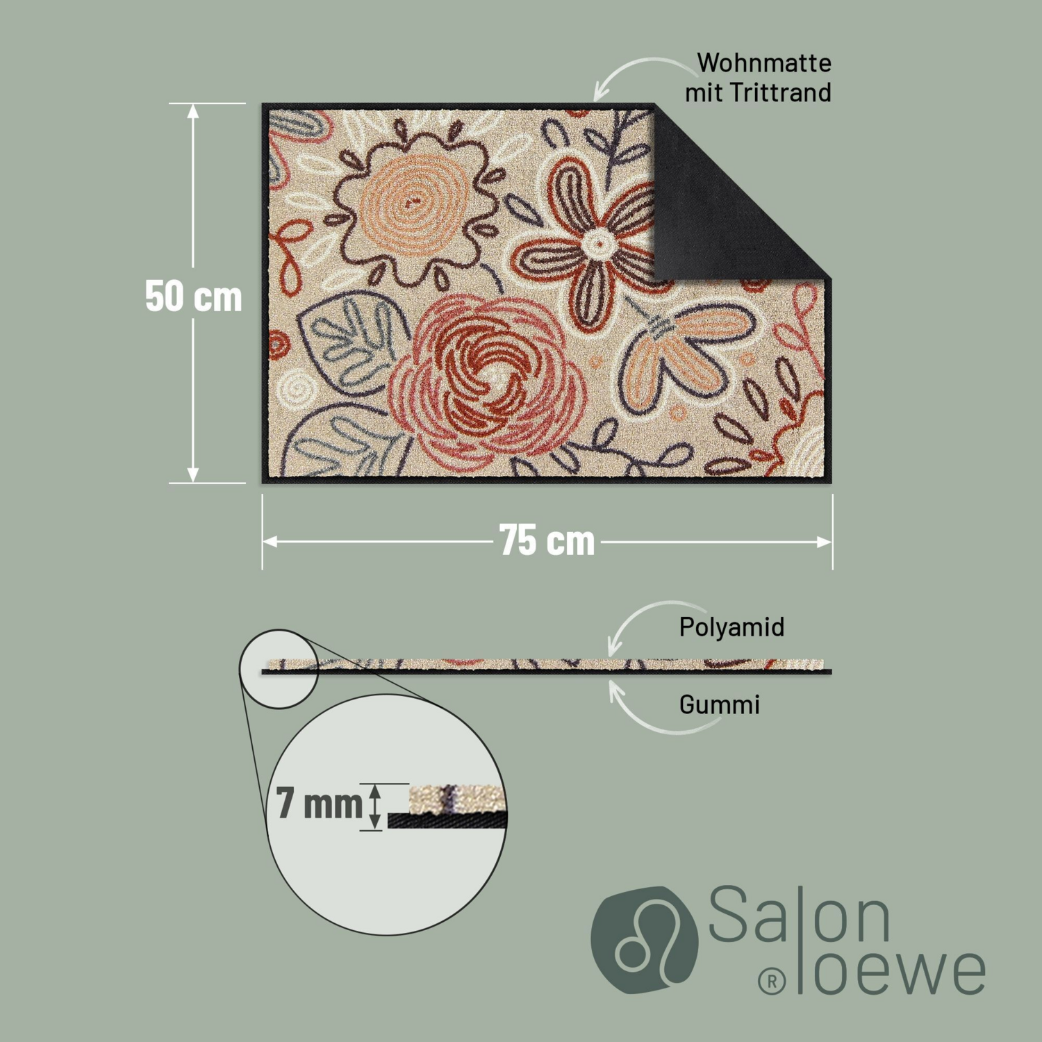 salonloewe-dot-flowers-rose-blue-eingangsmatte-50-x-75-cm image 4