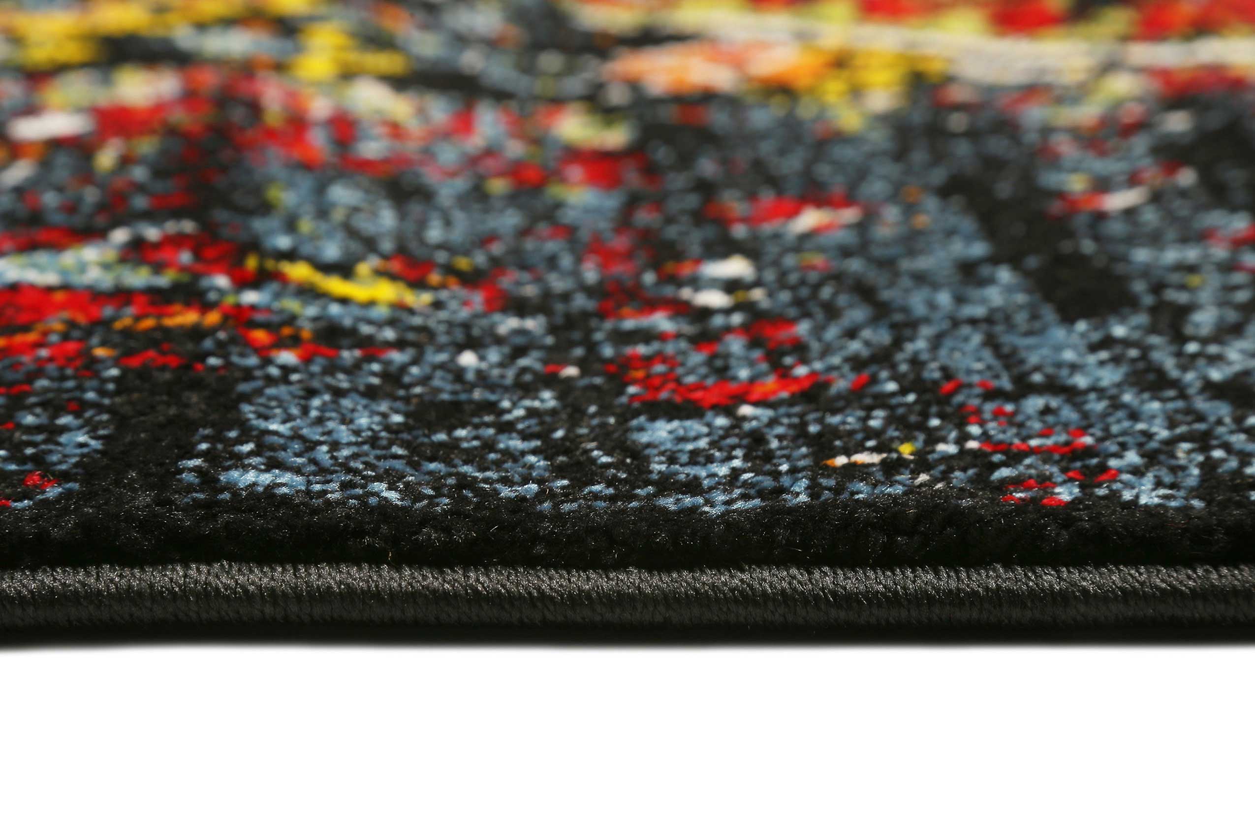 weconhome-teppich-heritage-blau-rot-kurzflor-berber-optik image 4