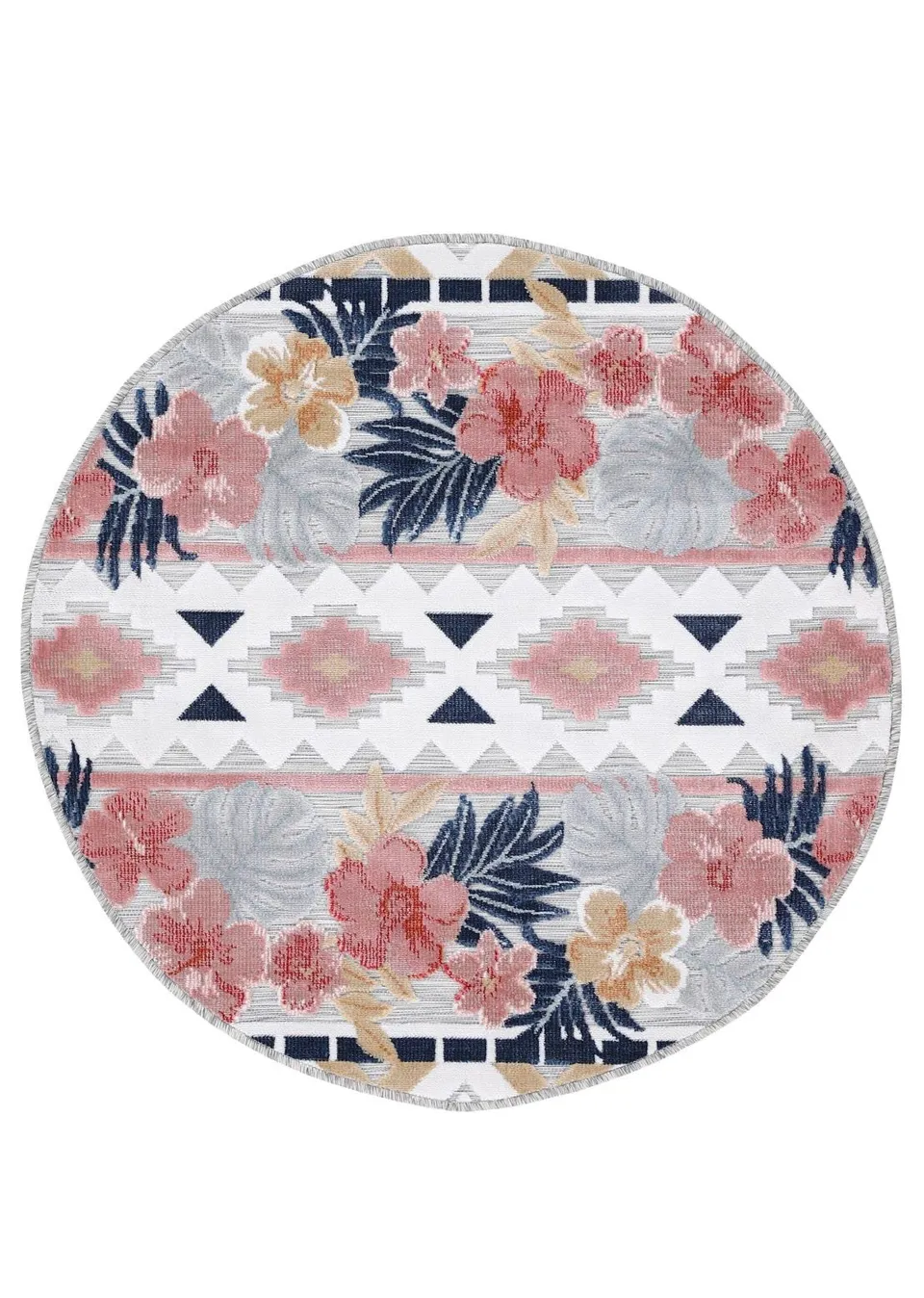 carpetfine-deja-rund-multicolor-120-cm-in-outdoor-teppich image 1