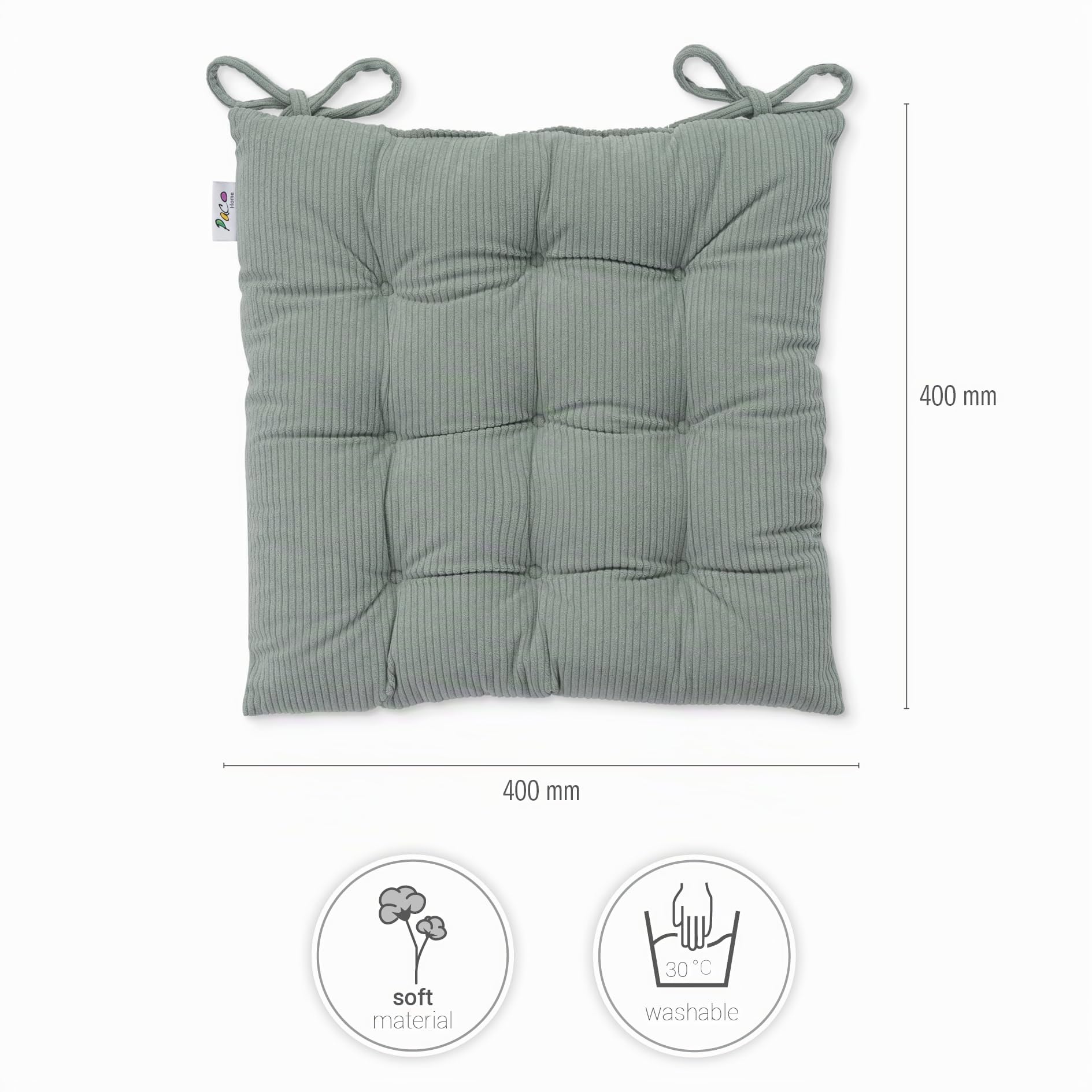 paco-home-sitzkissen-mit-befestigungsb-ndern-40x40-cm-stuhlkissen-indoor-2er-set-5 image 5