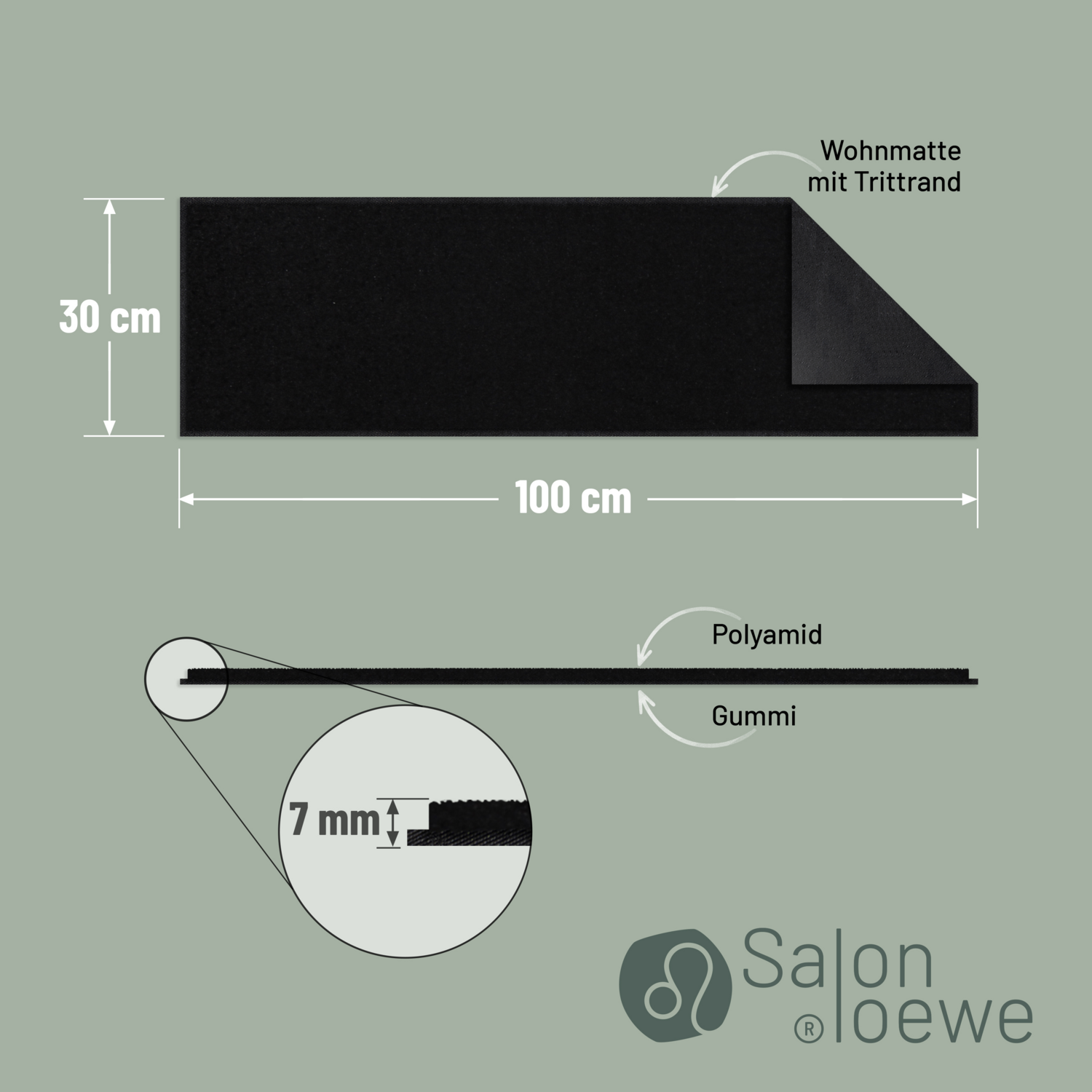 salonloewe-schwarz-minimatte-30-x-100-cm image 3
