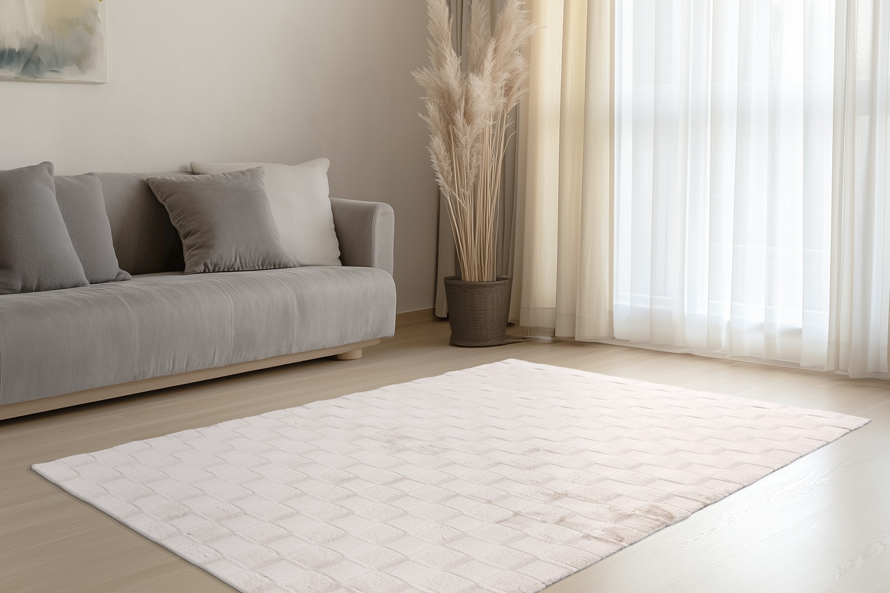 kayoom-response-125-weicher-kurzflorteppich-18-mm-florh-he-1800-g-m-helltaupe image 3