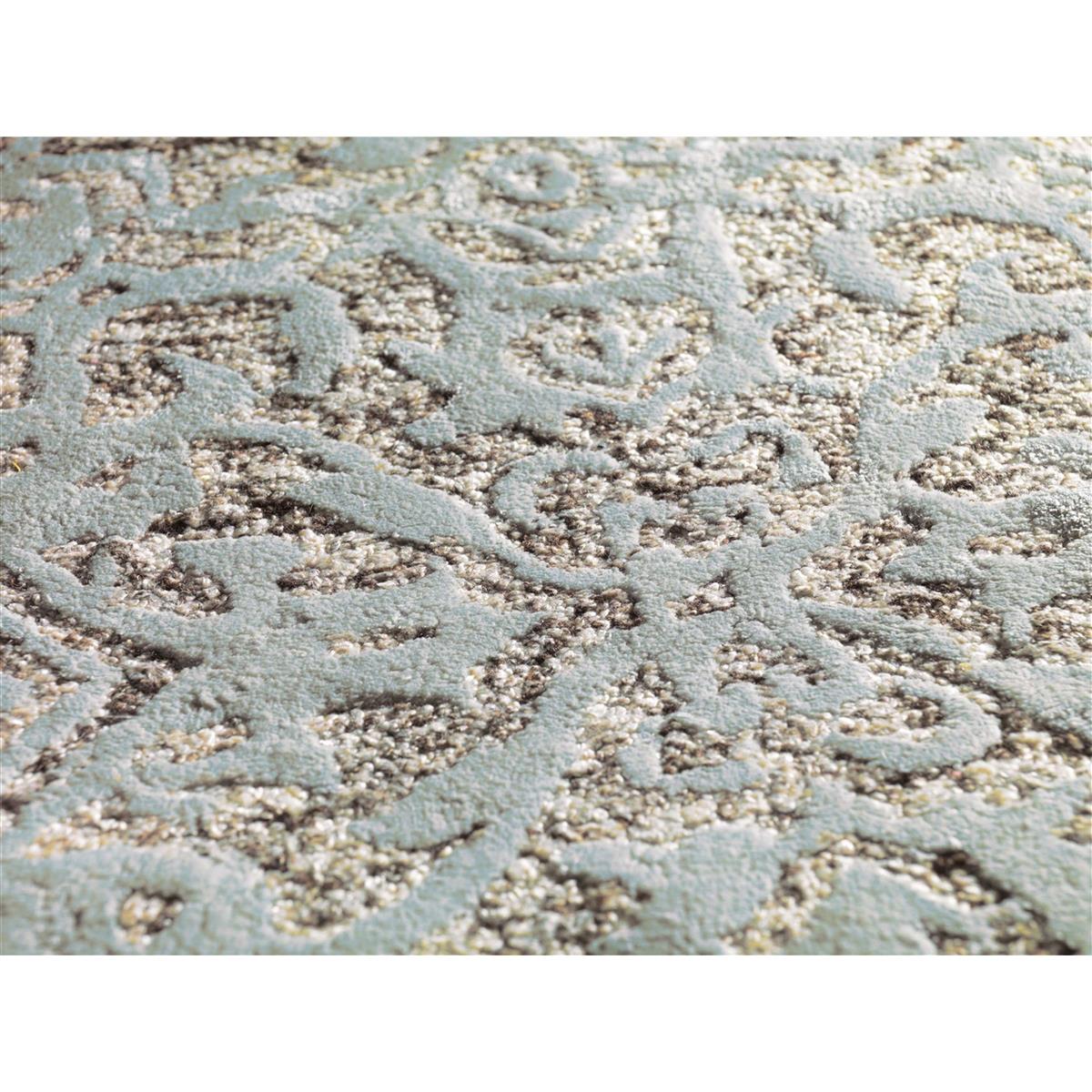 kayoom-damast-8067-kurzflorteppich-handgetufteter-shabby-chic-teppich-verwaschen image 5