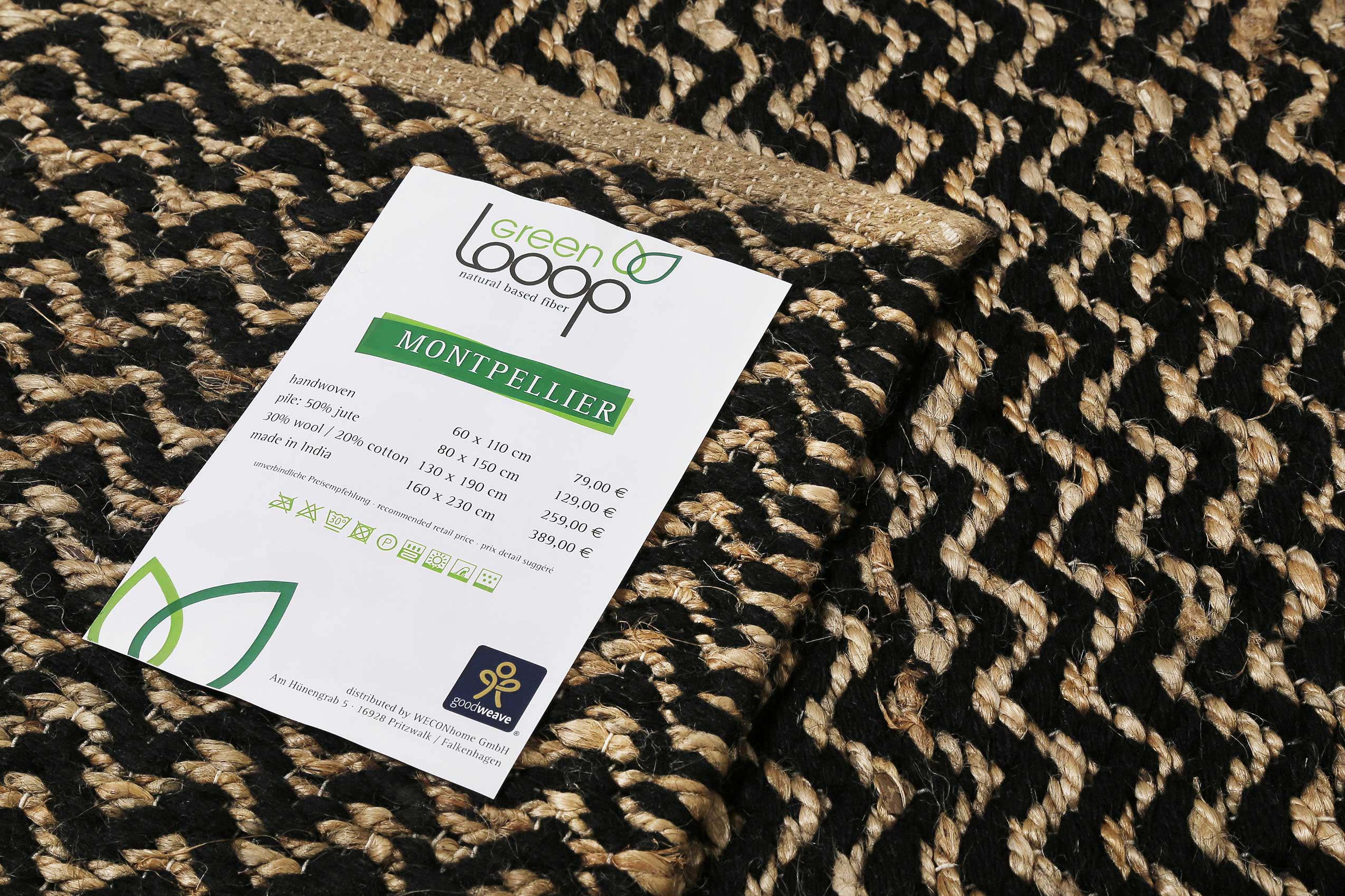 weconhome-green-looop-kelim-teppich-montpellier-schwarz-beige-naturfaser image 4