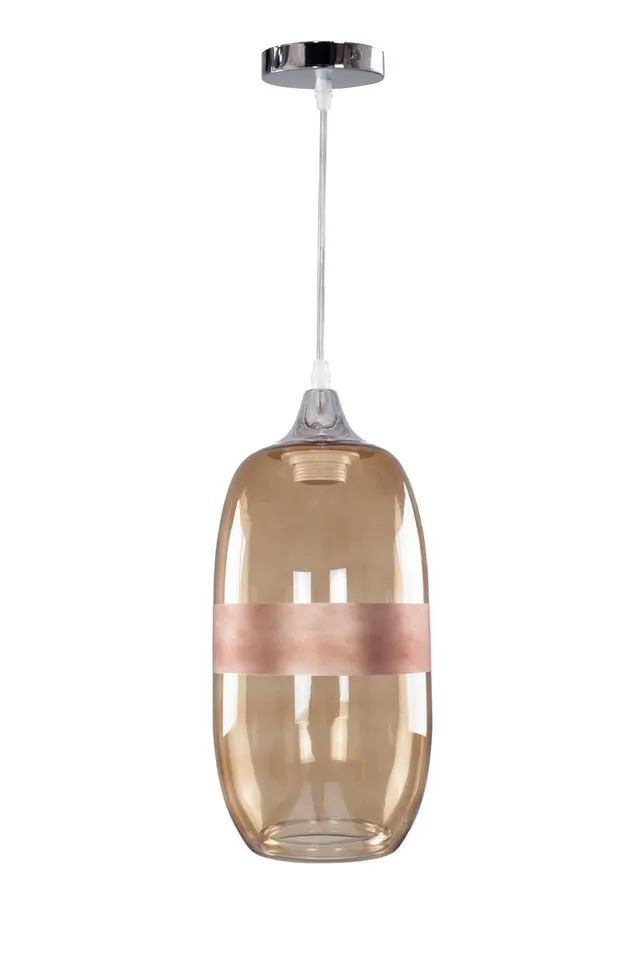 kayoom-h-ngelampe-kari-206-gelb-design-h-ngeleuchte-aus-glas-oval image 1