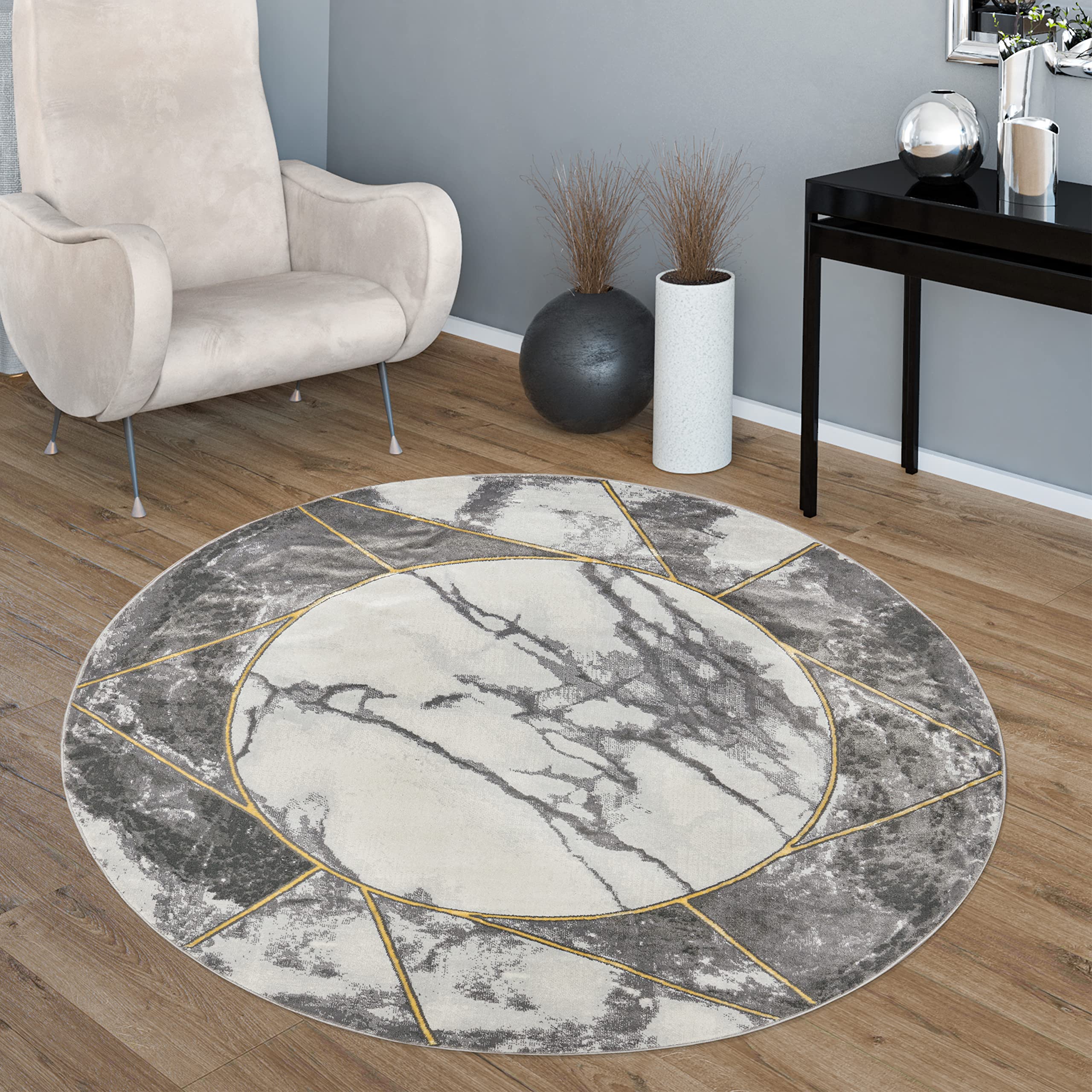 paco-home-brilliance-wohnzimmer-teppich-80x150-cm-gold-4-marmor-optik-kurzflor image 7