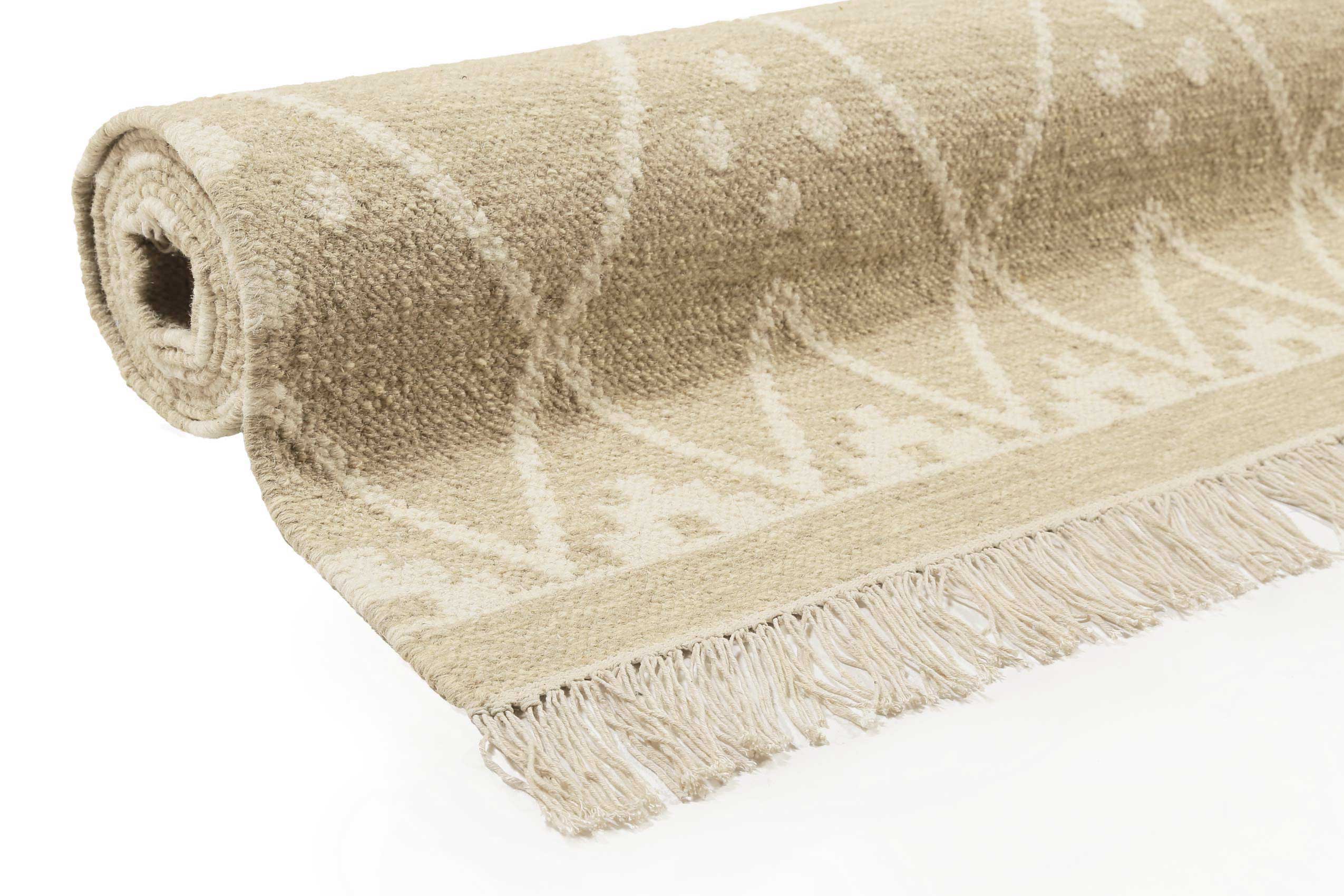 green-looop-kelim-teppich-vermont-beige-creme-meliert-kurzflor-wolle image 8