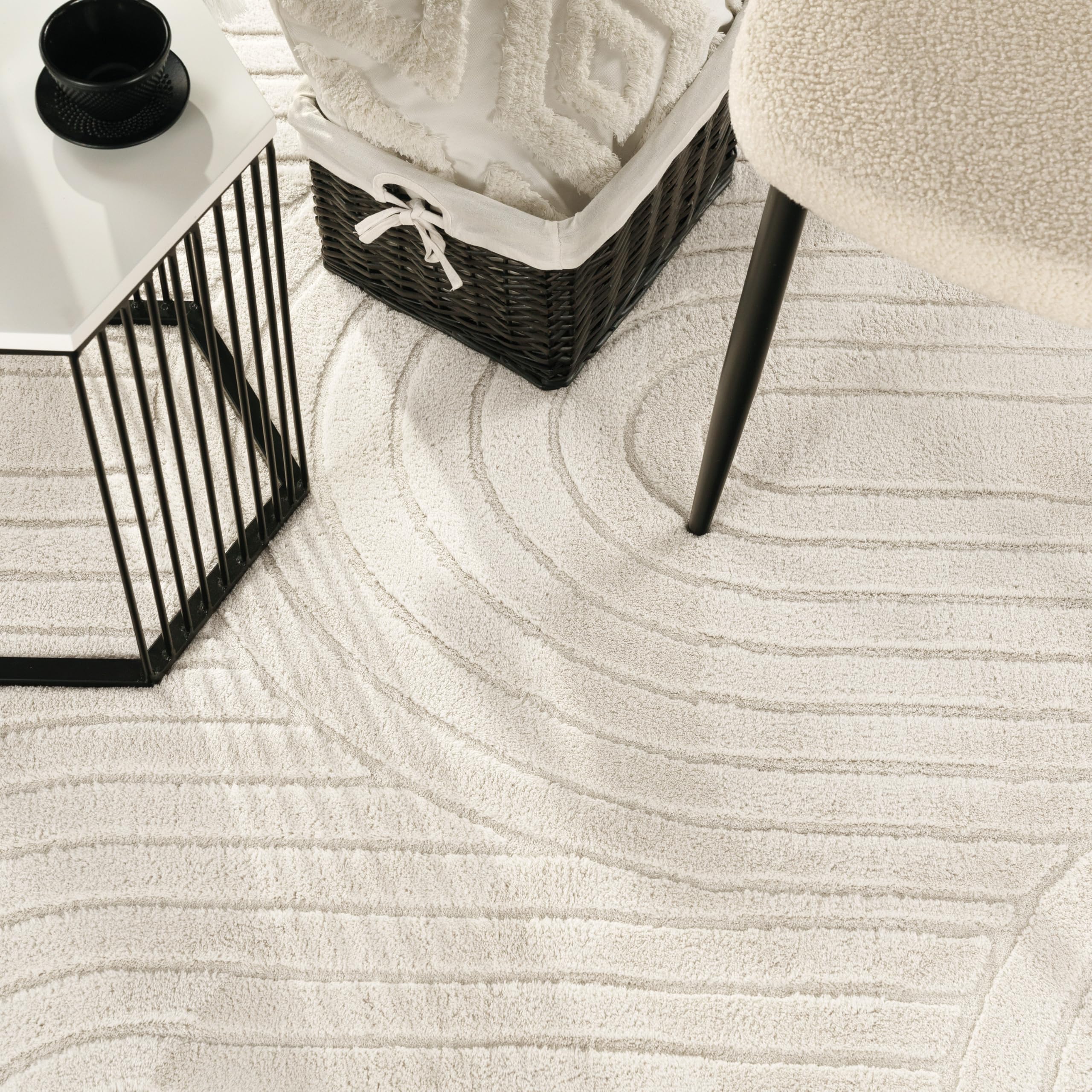 paco-home-teppich-waschbar-creme-3d-regenbogen-240x340-cm image 3