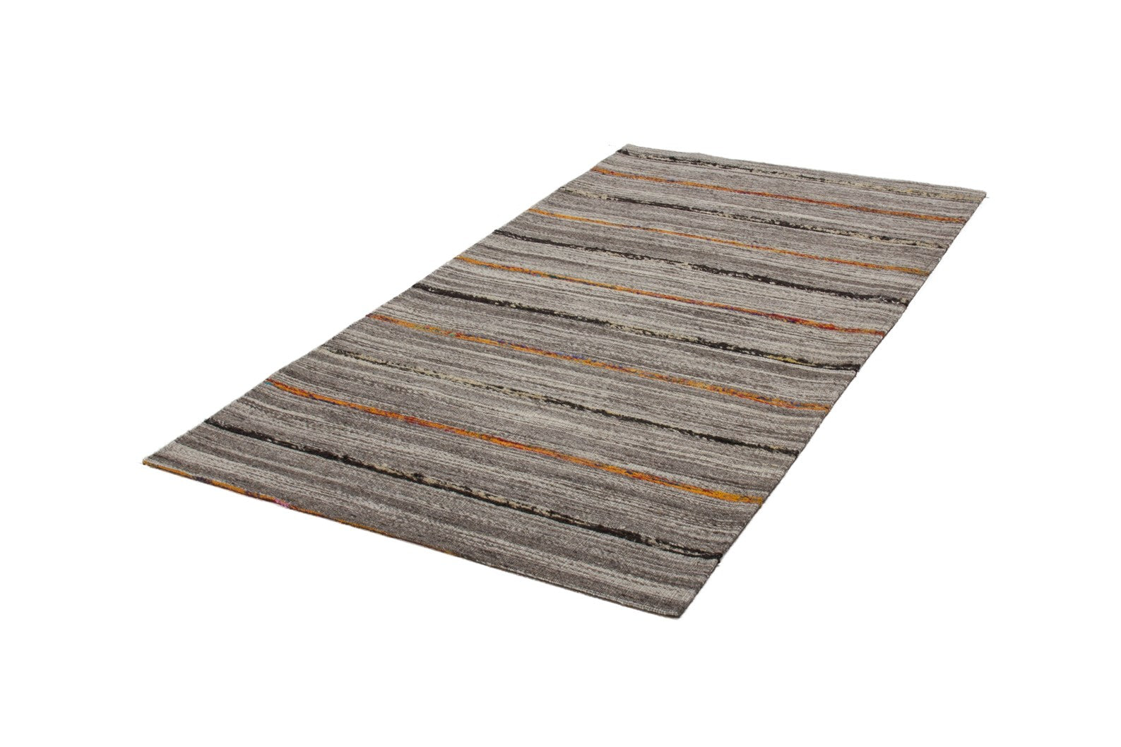 kayoom-duarte-110-handgewebter-kilim-aus-wolle-und-kunstseide-flacher-naturteppi image 2