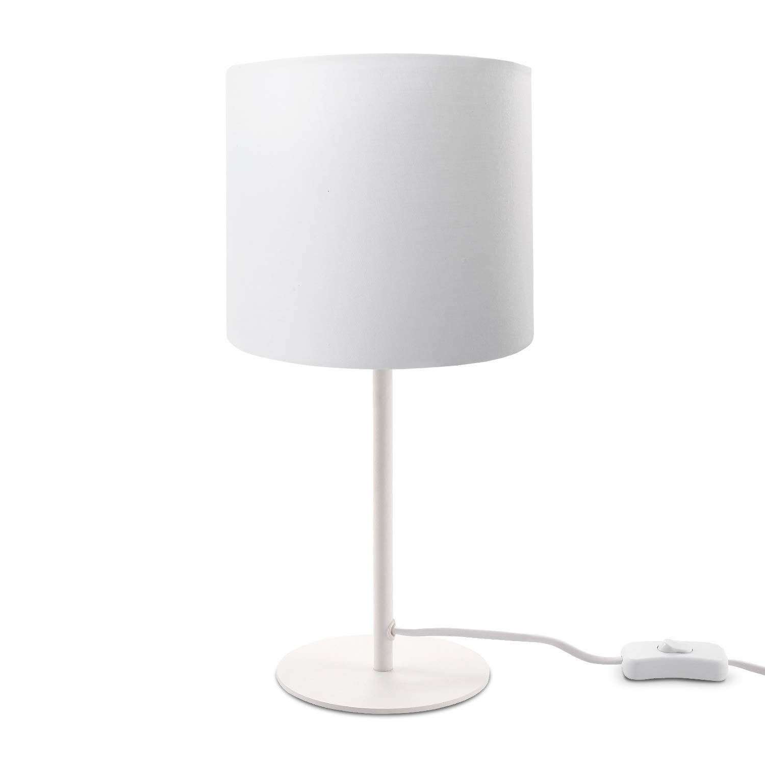 paco-home-tischlampe-e14-uni-stoffschirm-nachttischlampe image 4