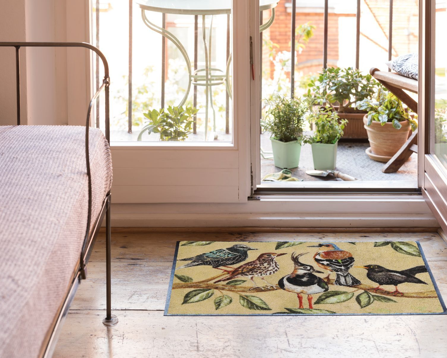 salonloewe-bird-song-eingangsmatte-50-x-75-cm-vogel-motiv-aus-polyamid image 2