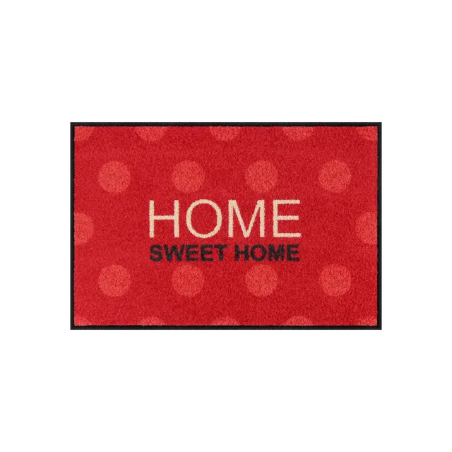 salonloewe-sweet-home-polka-eingangsmatte-50-x-75-cm-fr-hliches-polka-dot-design image 1