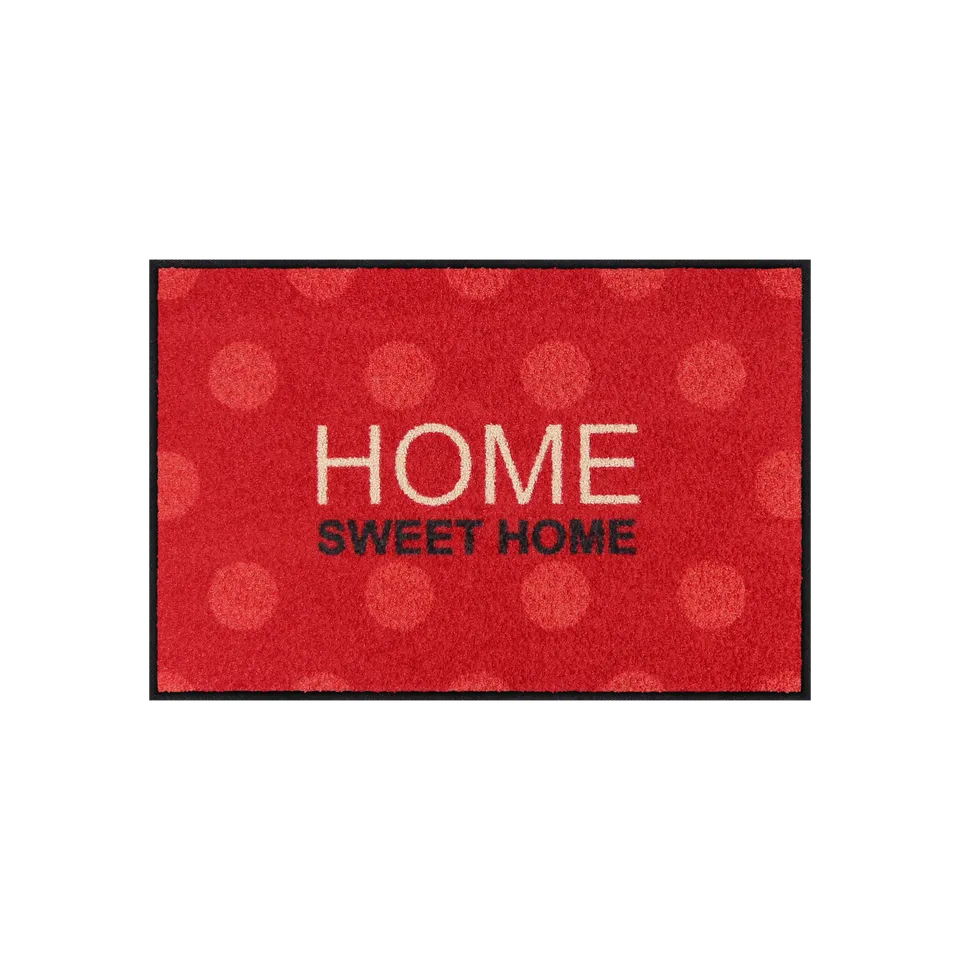 salonloewe-sweet-home-polka-eingangsmatte-50-x-75-cm-fr-hliches-polka-dot-design image 1