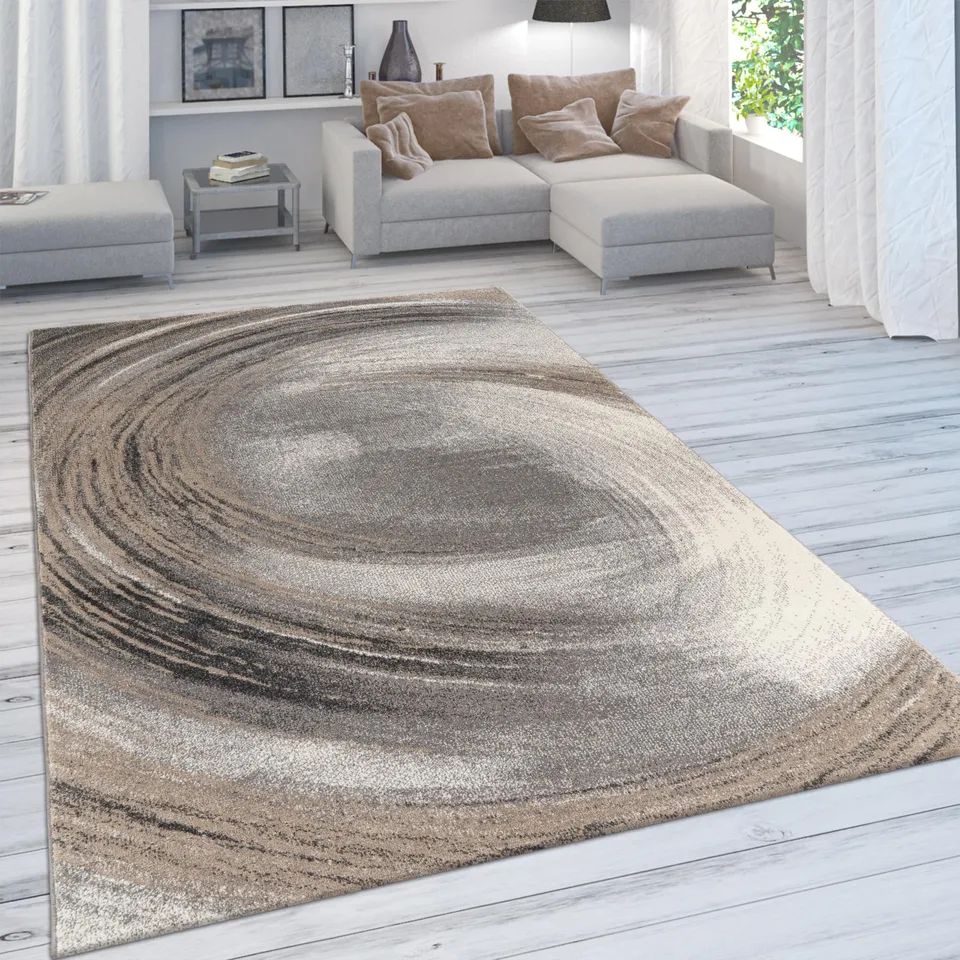 paco-home-kurzflor-teppich-160x230-cm-beige-3-vintage-pastell-abstrakt image 1
