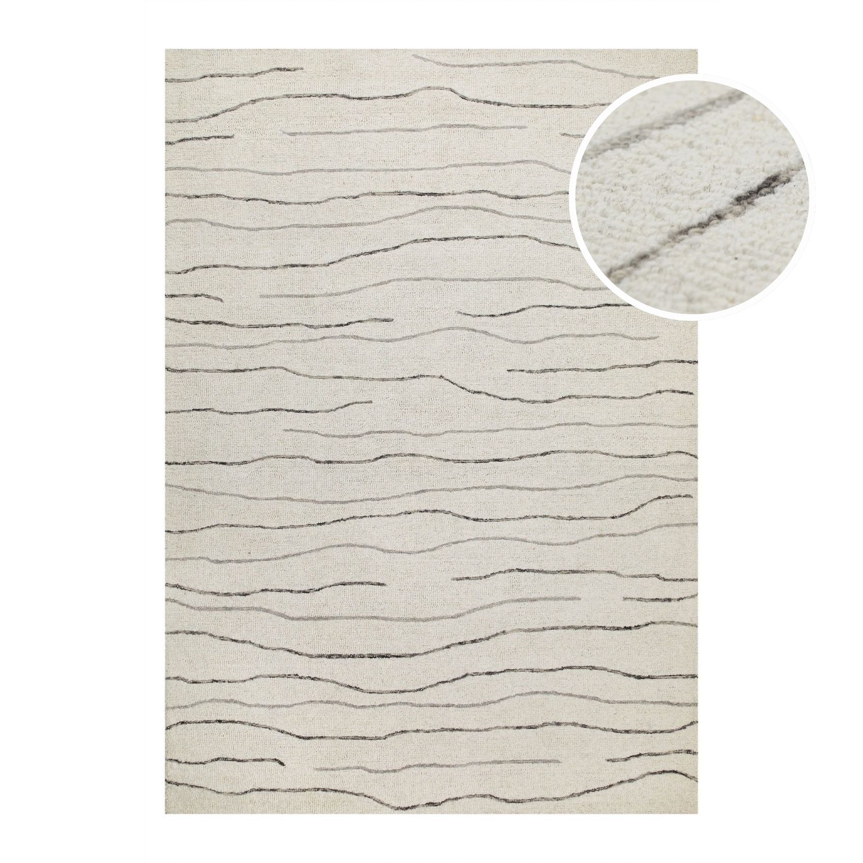 weconhome-hamptons-eleven-kurzflor-teppich-creme-wei-schurwolle image 1