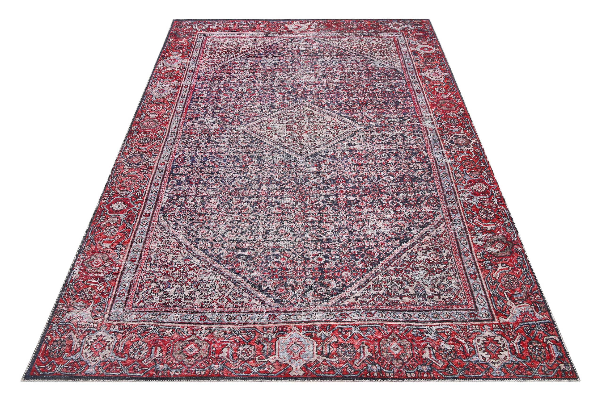 weconhome-vintage-teppich-flashback-rot-blau-gewebt-120x170-cm image 3