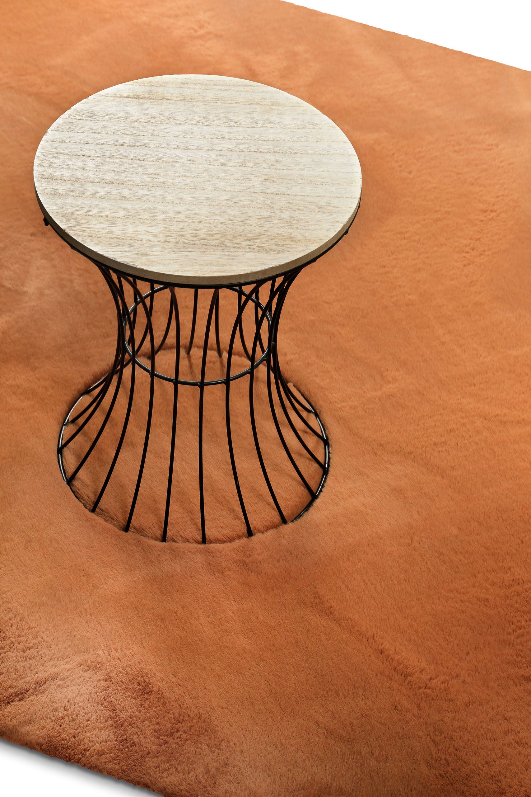 weconhome-basics-kunstfell-teppich-anna-terracotta-flauschig-weich-getuftet-100- image 6