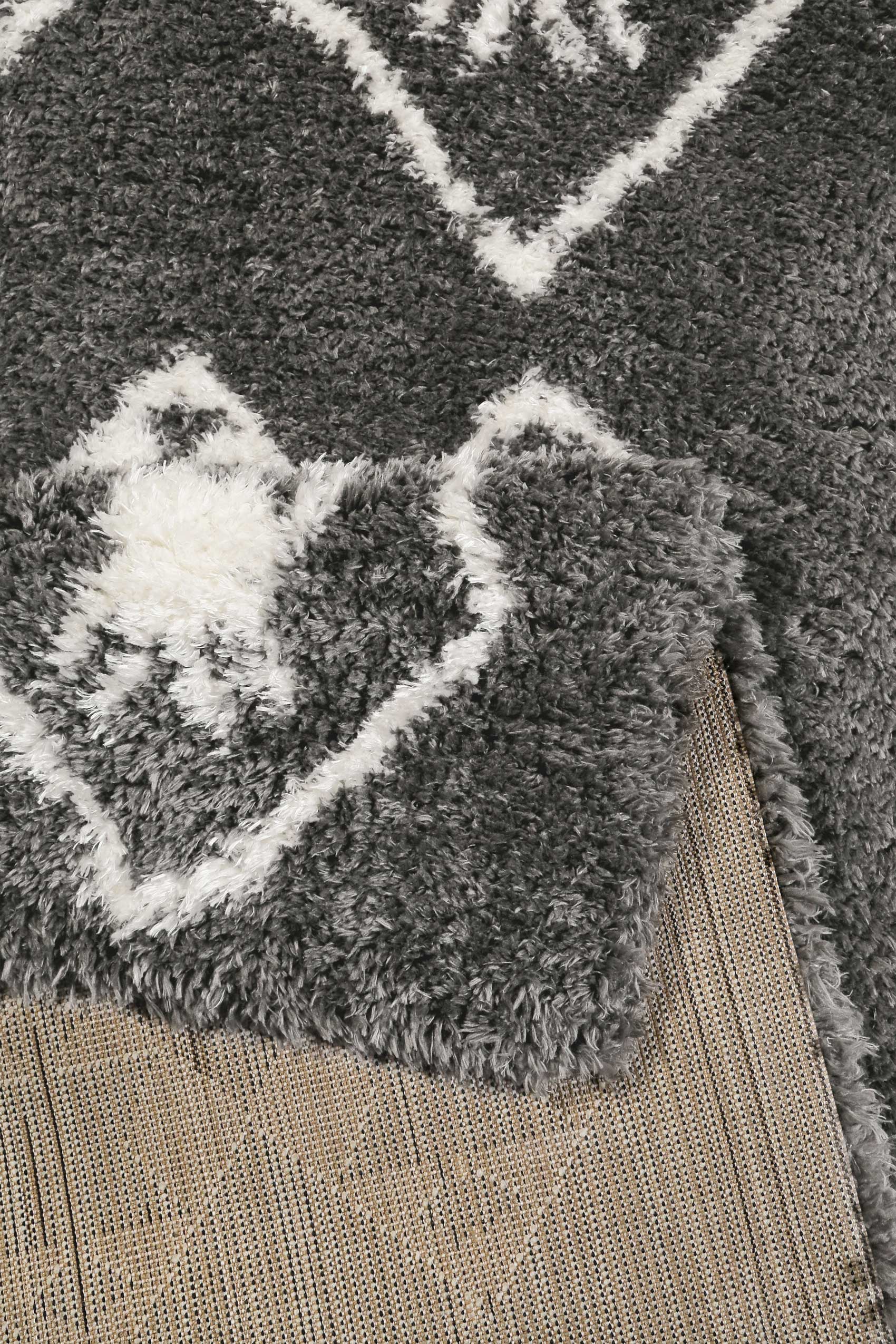 weconhome-boho-scandic-ayachi-hochflor-teppich-grau-50-mm image 3