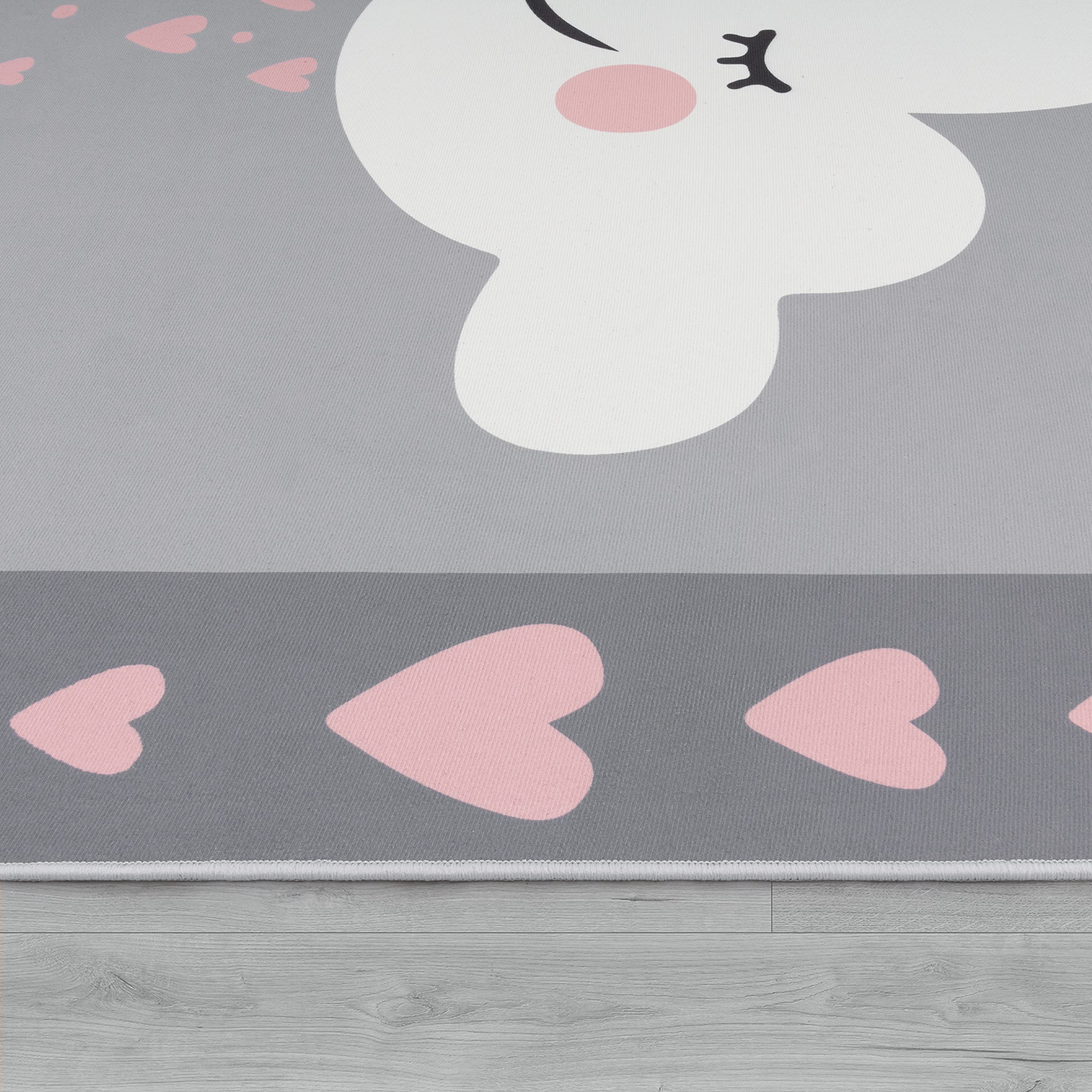 paco-home-kinderteppich-spruch-wolke-grau-rosa-120x160-cm image 2
