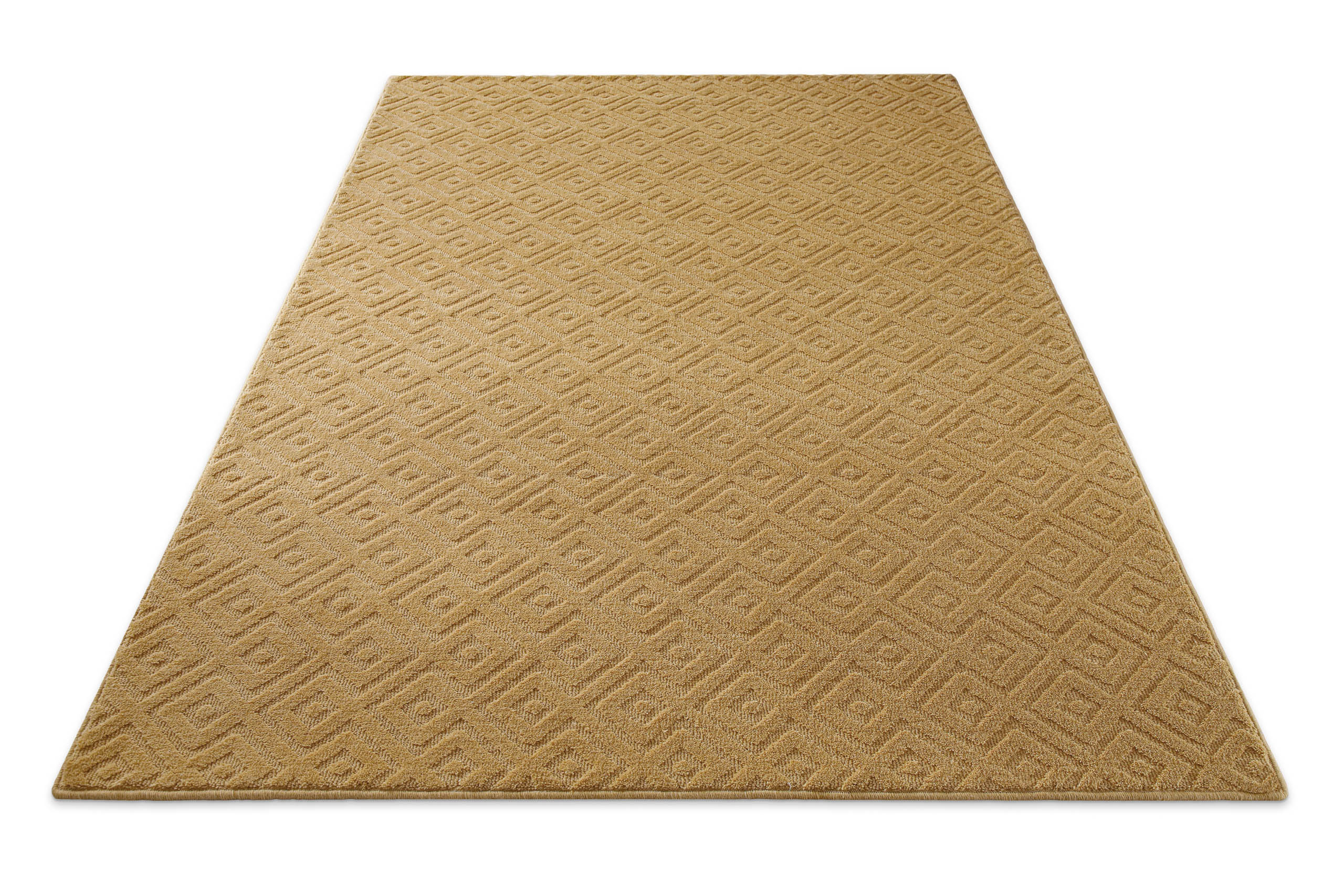 weconhome-kurzflor-teppich-castello-two-karamell-schurwolle image 3