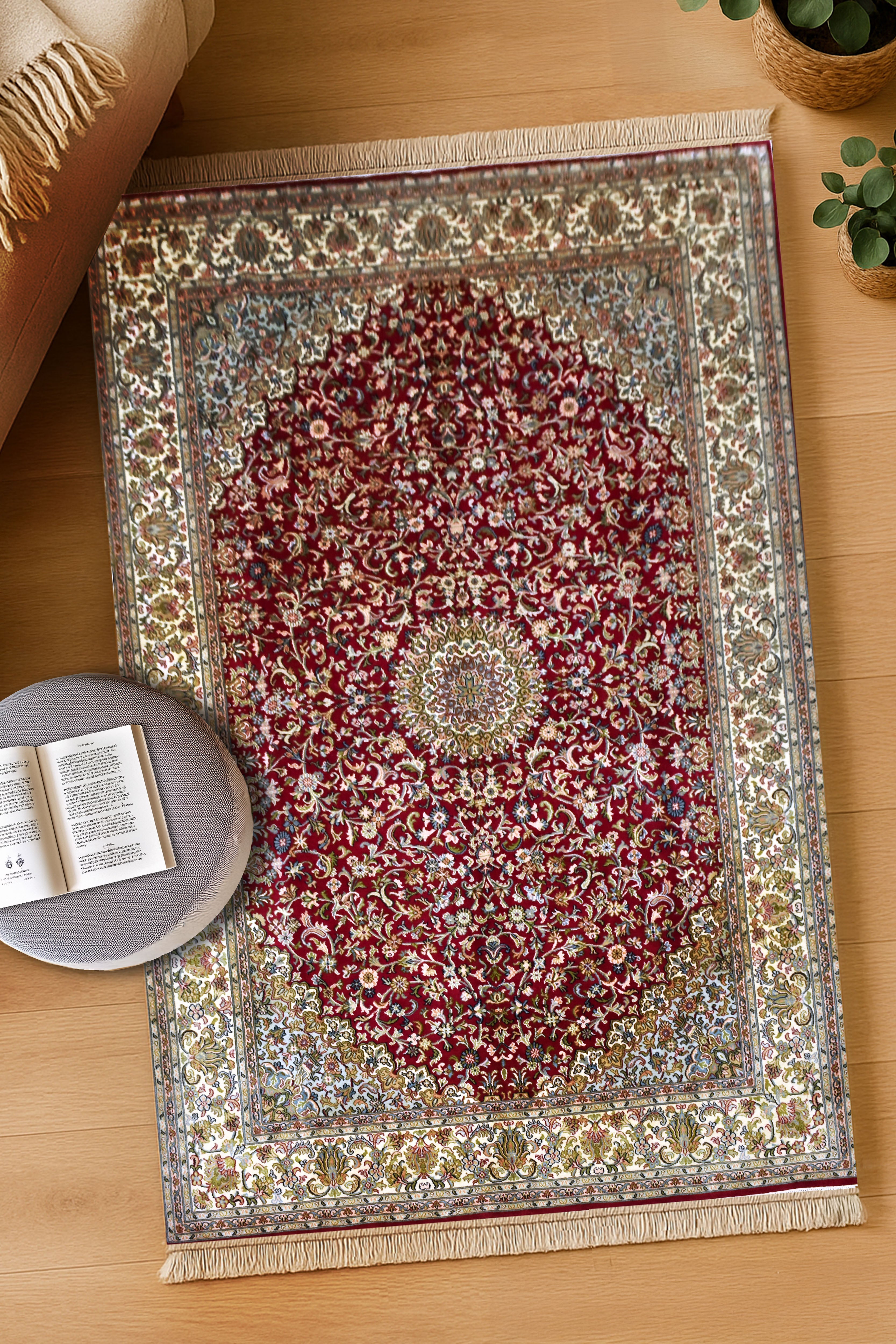 kayoom-kashan-92523-multi-handgewebter-orientteppich-172-cm-x-254-cm image 3