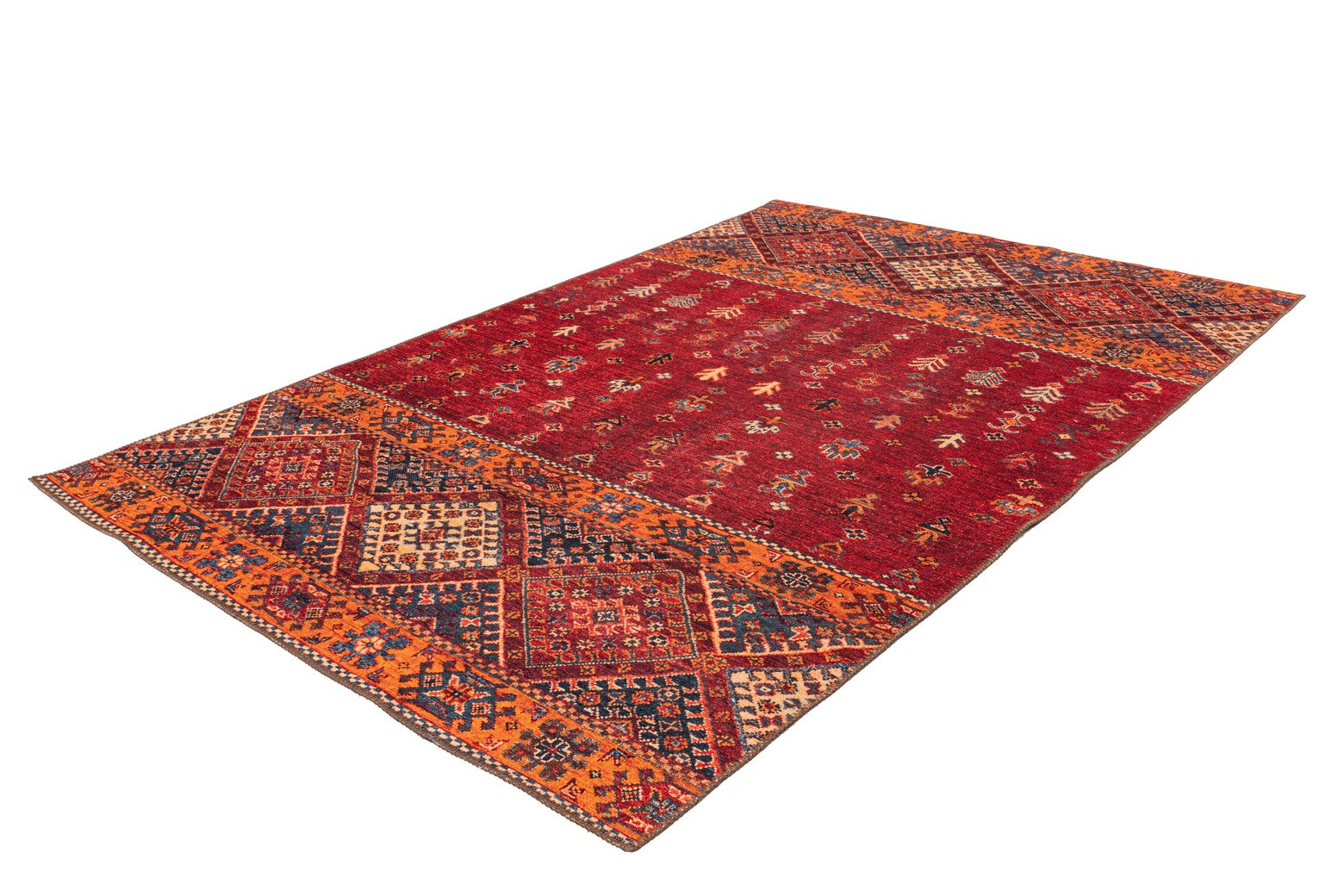 kayoom-faye-225-geprinteter-flachflorteppich-orientalischer-vintage-stil-verwasc image 2