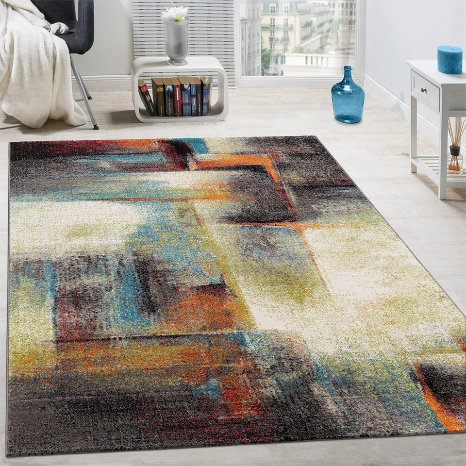 paco-home-designer-teppich-modern-kurzflor-multicolour-120x170-cm image 1