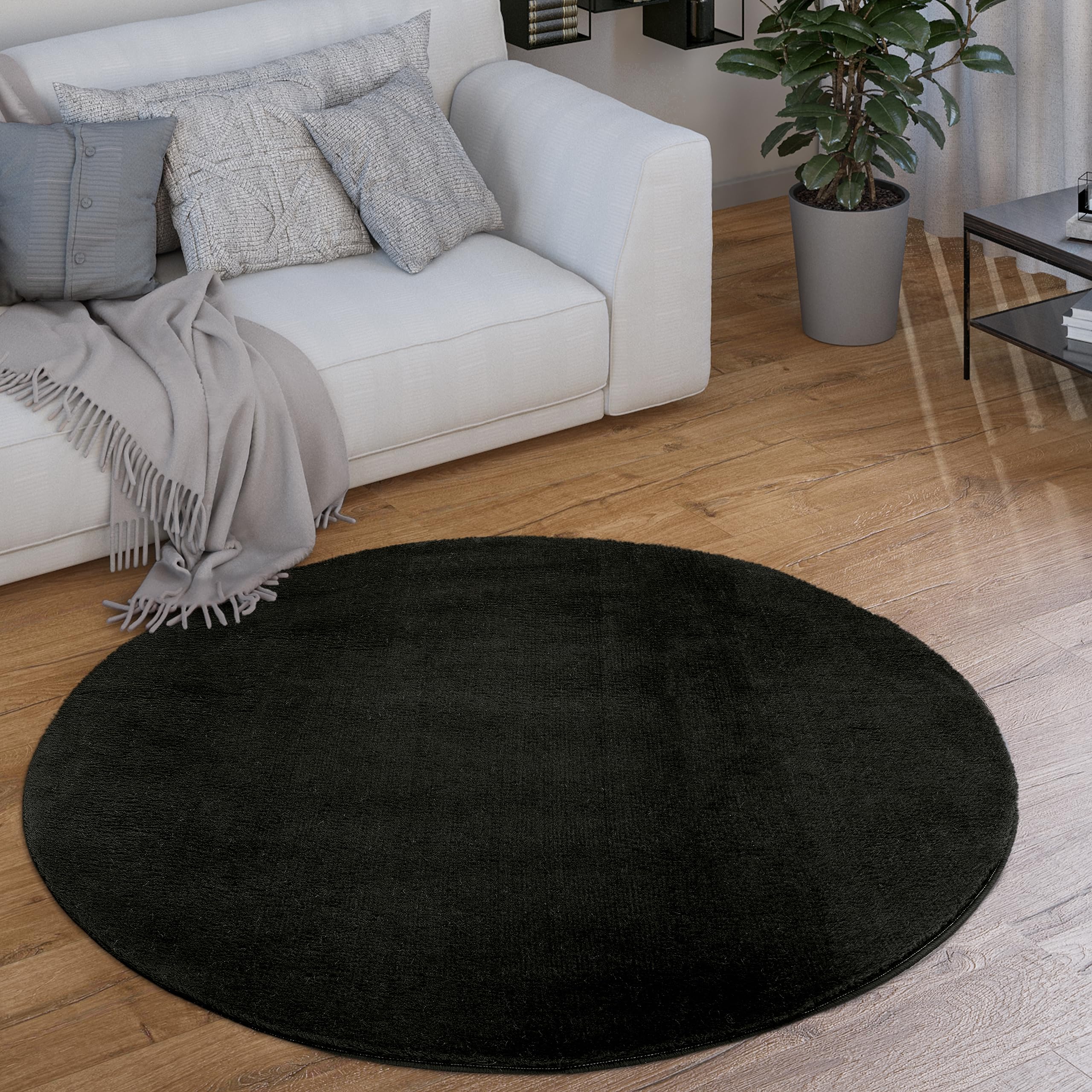 paco-home-teppich-kurzflor-einfarbig-schwarz-240x340-cm image 7
