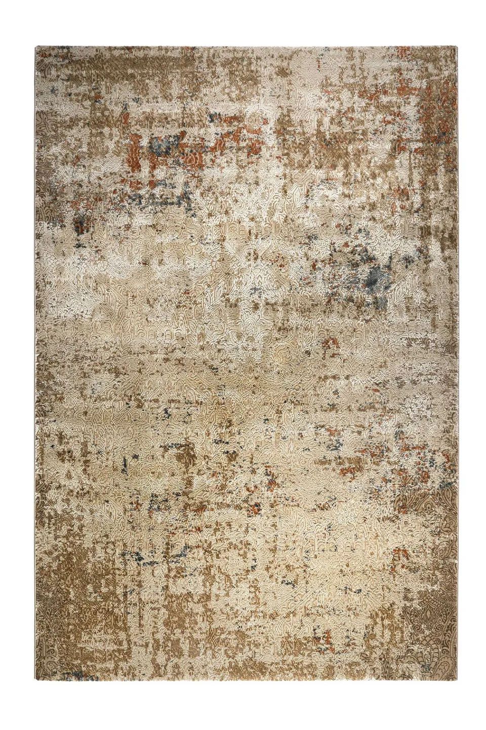 weconhome-baroque-vintage-teppich-beige-sand-eckig image 1