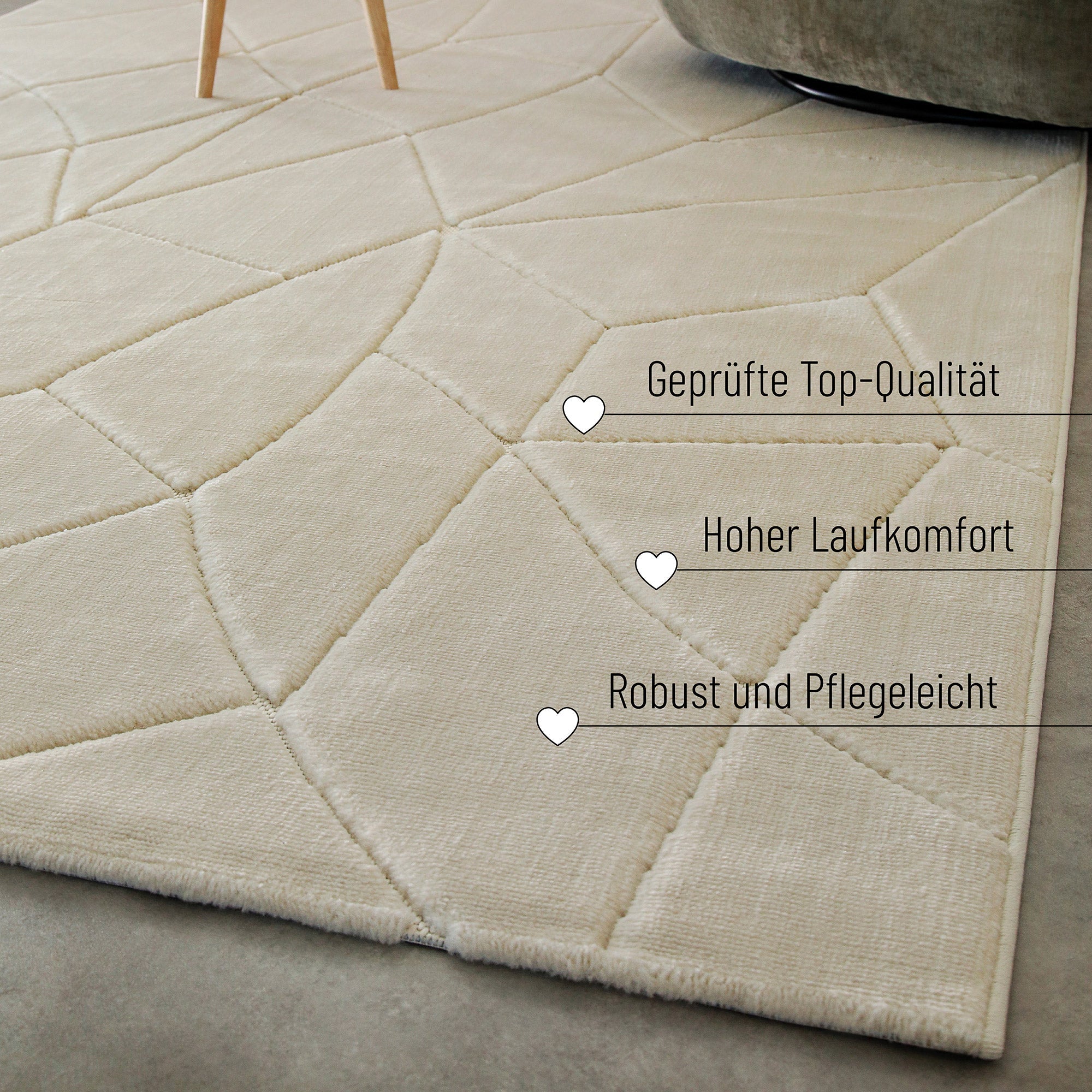weconhome-kurzflorteppich-unplugged-sand-beige-geometrisch-maschinell-gewebt-pfl image 3