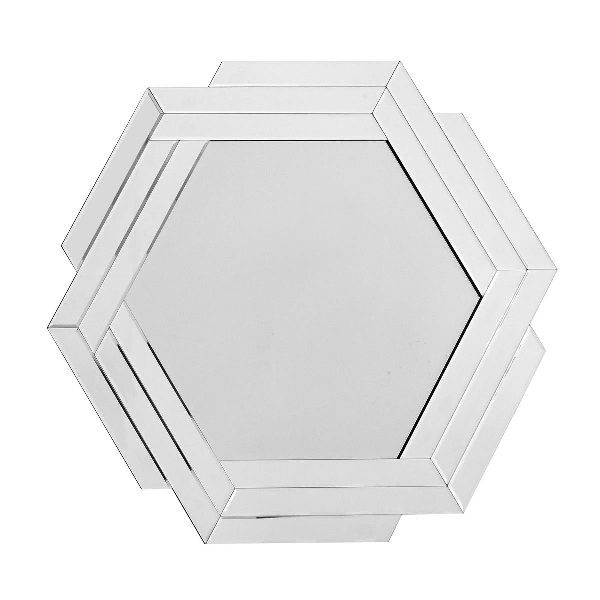 kayoom-wandspiegel-artemis-1610-silber-hexagon-form-ca-85-x-80-cm-silberner-rahm image 1