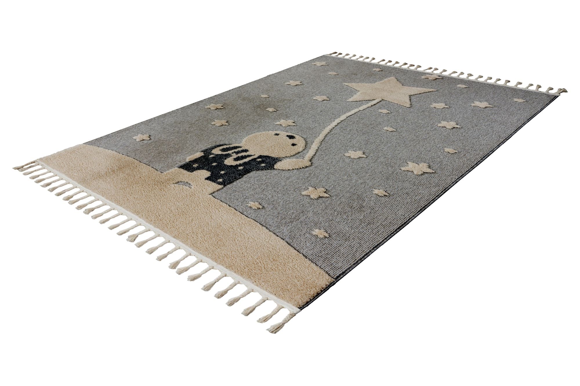 kayoom-modena-418-kinderzimmerteppich-mit-grauem-kindermotiv-kurzflor-9-mm-2200- image 2