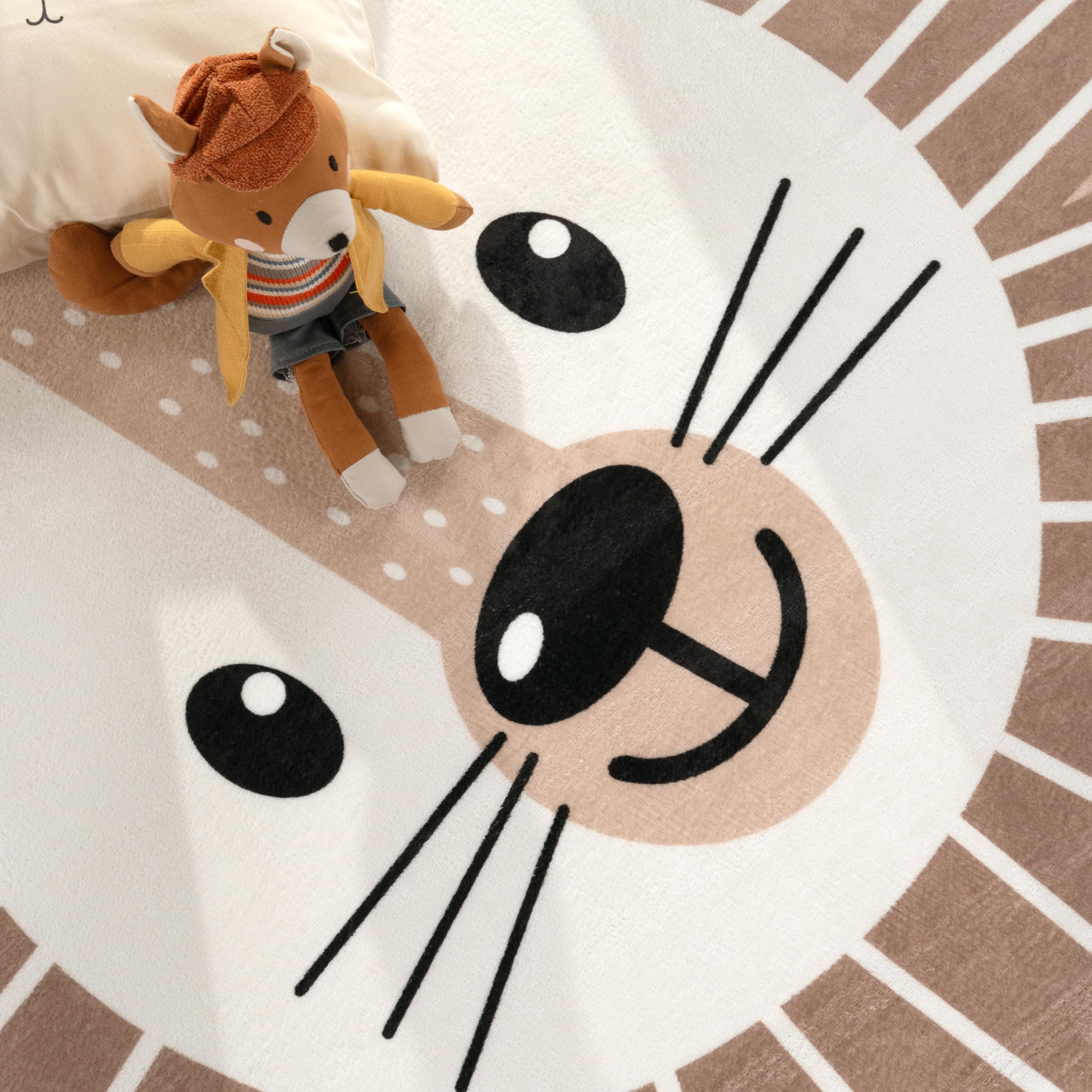 paco-home-kinderteppich-rund-80-cm-beige-mit-mond-koala-l-we image 6
