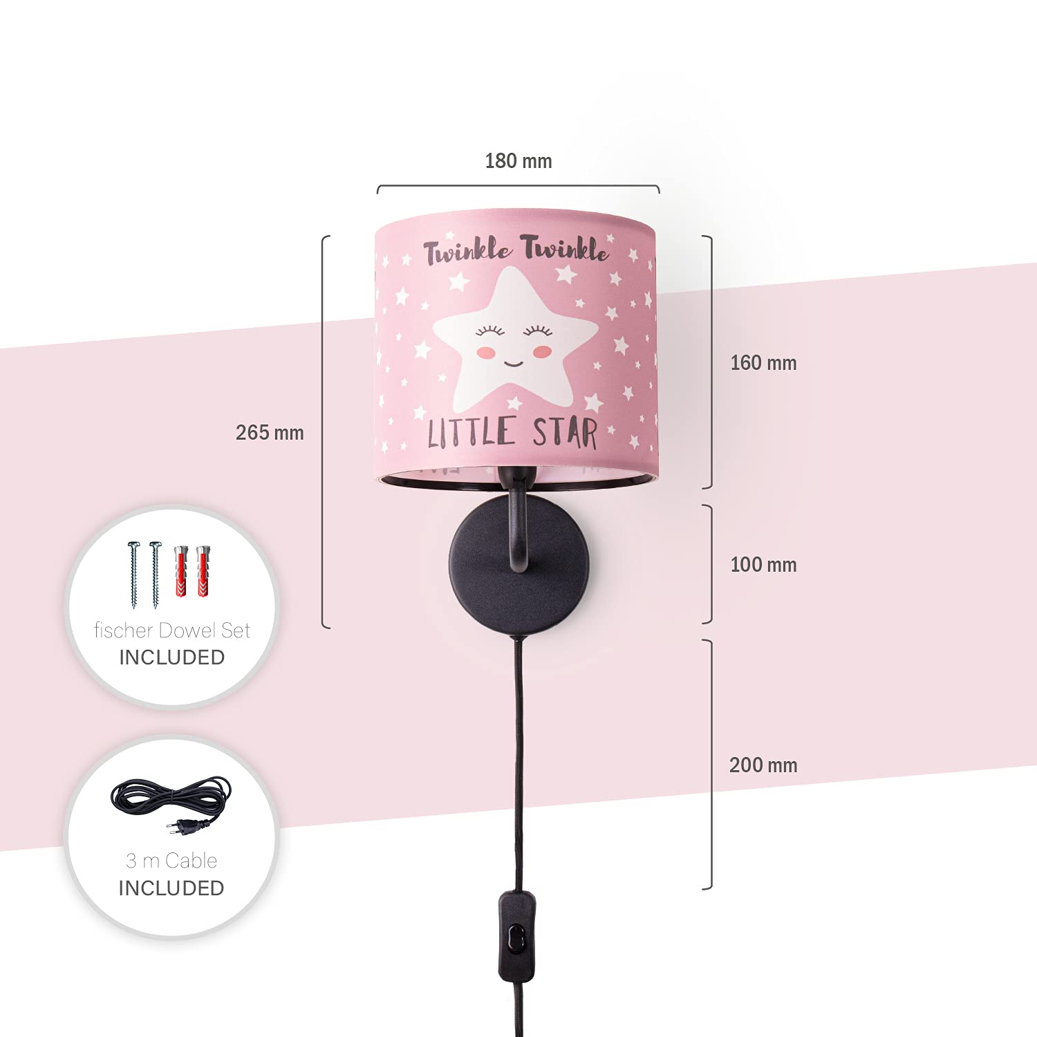 paco-home-volta-wandlampe-kinderzimmer-mond-sterne-wolken-e14 image 3
