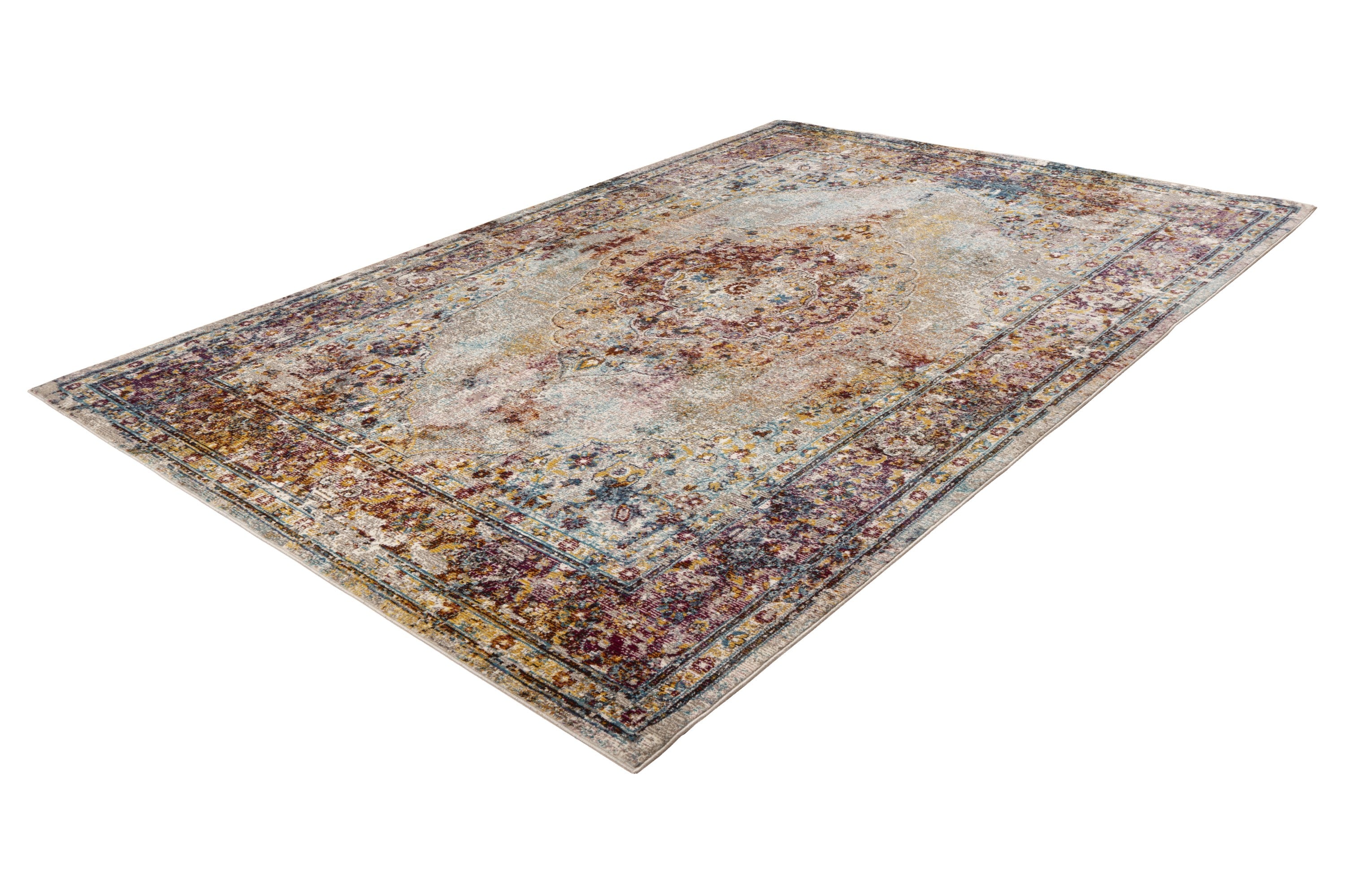kayoom-pioneer-125-kurzflorteppich-10-mm-florh-he-2000-g-m-polypropylen-buntes-m image 2