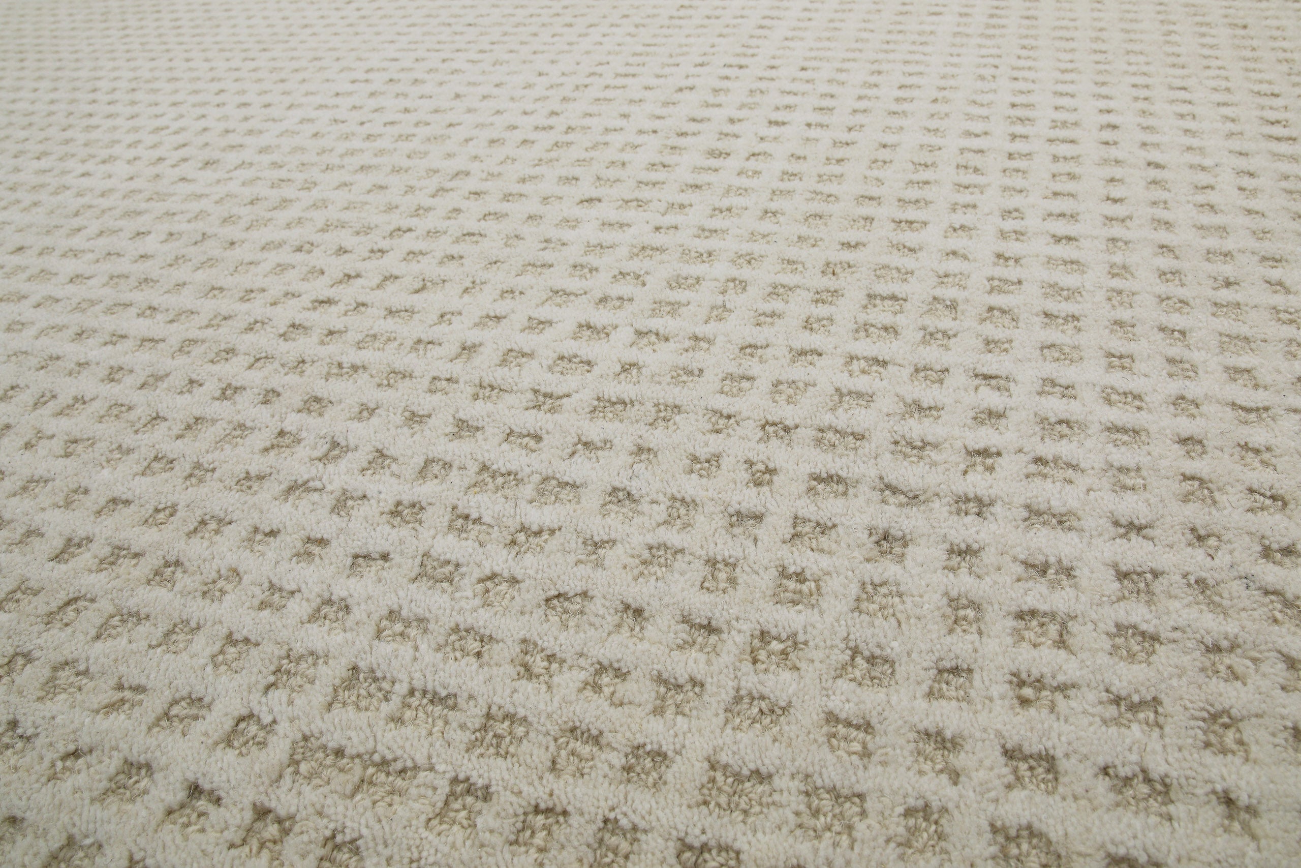 weconhome-hamptons-thirty-kurzflor-teppich-creme-wei-handgetuftet-karo-design image 5