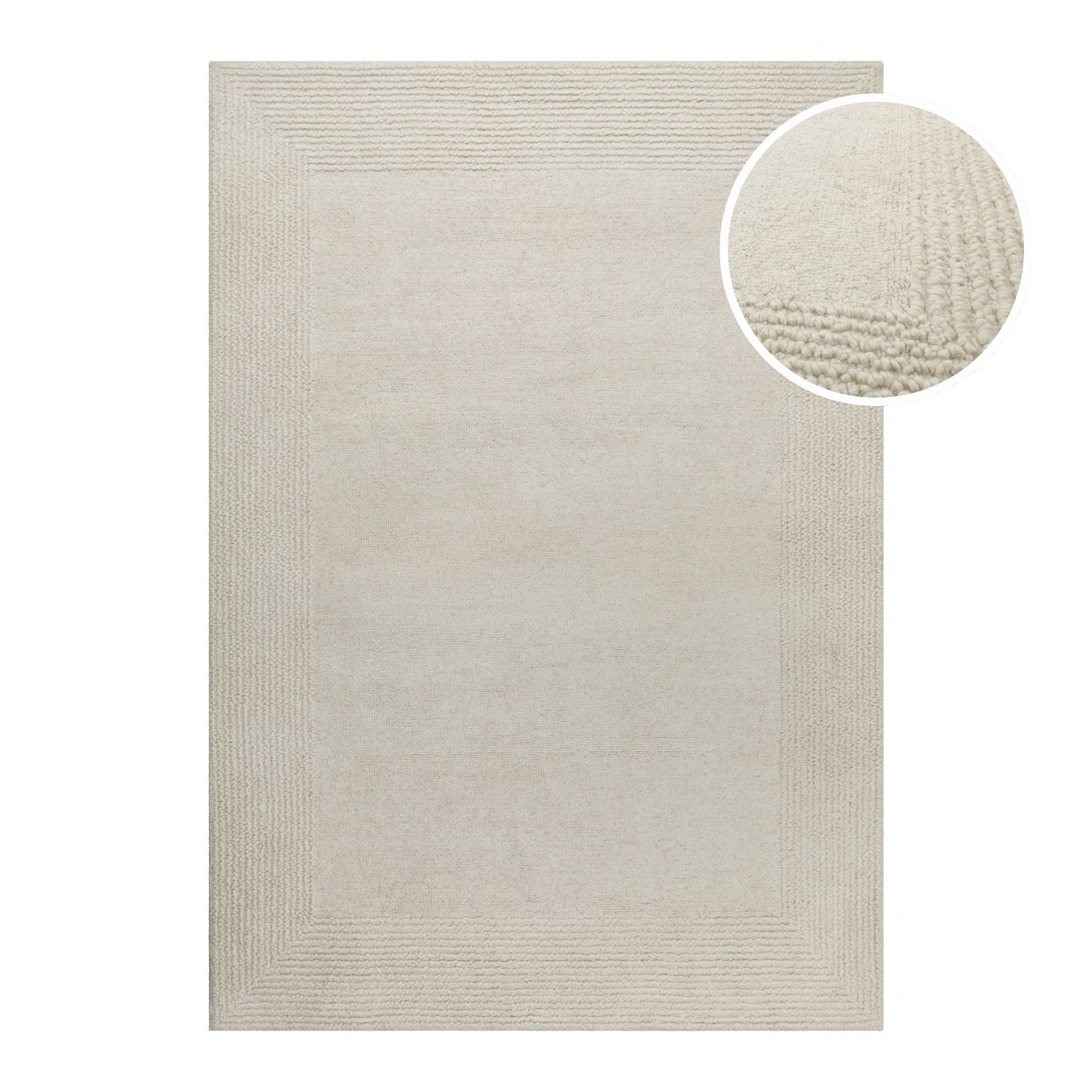 weconhome-hamptons-twentyone-kurzflor-teppich-creme-wei-schurwolle image 1