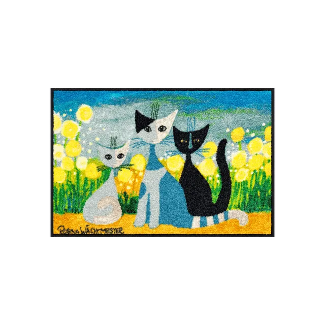 salonloewe-springtime-eingangsmatte-50-x-75-cm-fr-hlingshaftes-katzen-design-was image 1