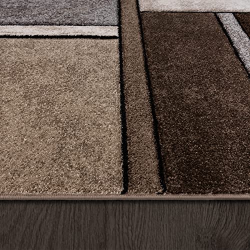 paco-home-kurzflor-teppich-240x330-cm-braun-meliert-3d-konturenschnitt image 7