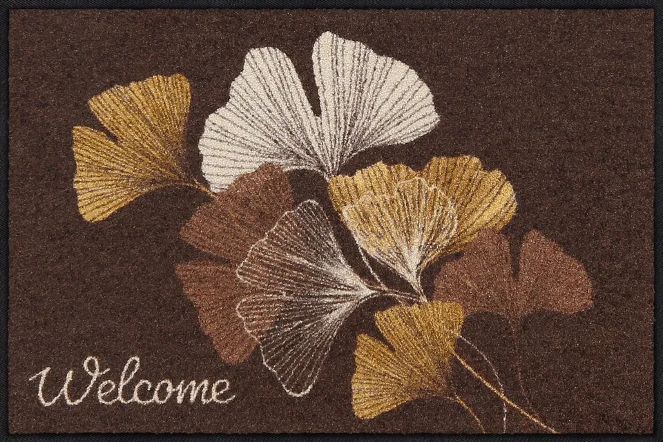 salonloewe-ginko-welcome-mocca-eingangsmatte-50-x-75-cm image 1
