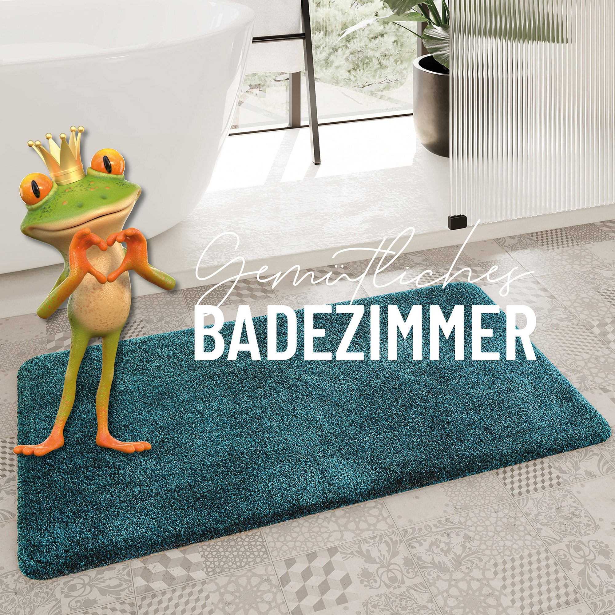 homie-living-porto-azzurro-badteppich-hochflor-petrol-gr-n-eckig-rund image 2