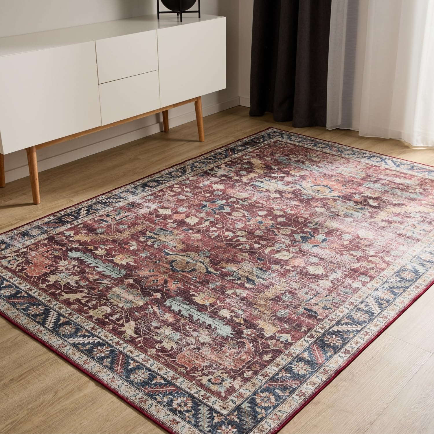 benuta-basic-waschbarer-teppich-george-rosa-60x120-cm image 8