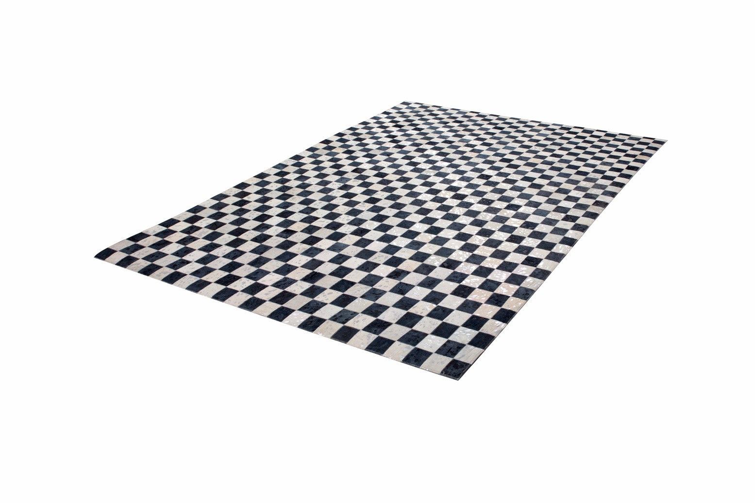 kayoom-rocket-210-lederteppich-in-patchwork-optik-mit-metallischen-applikationen image 3