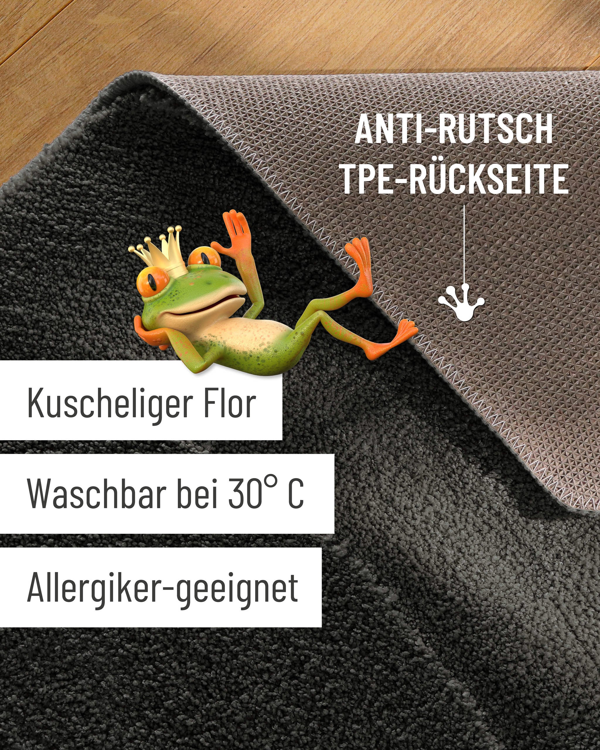 bathking-by-weconhome-badteppich-anthrazit-grau-marc-hoch-tief-eckig-rund image 3